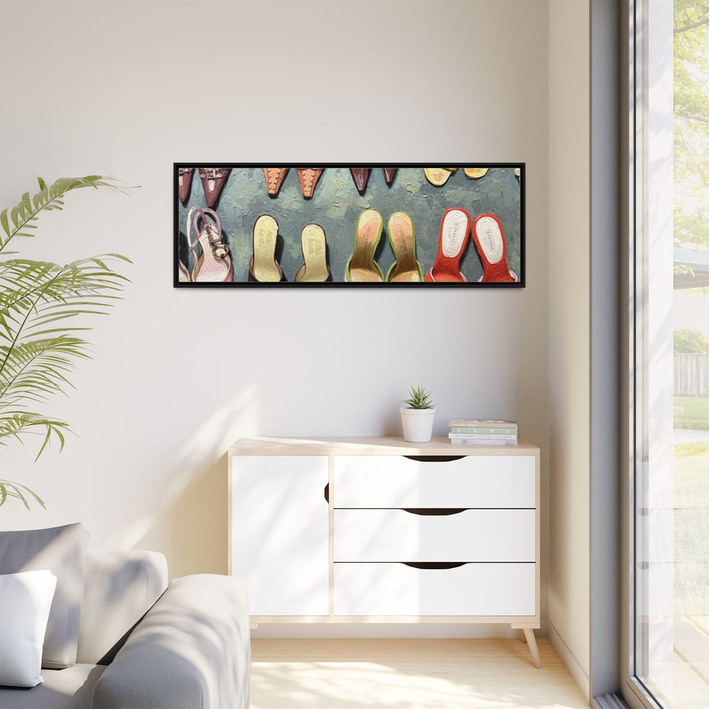 Luxury heels Matte Canvas, Framed (Multi-color)