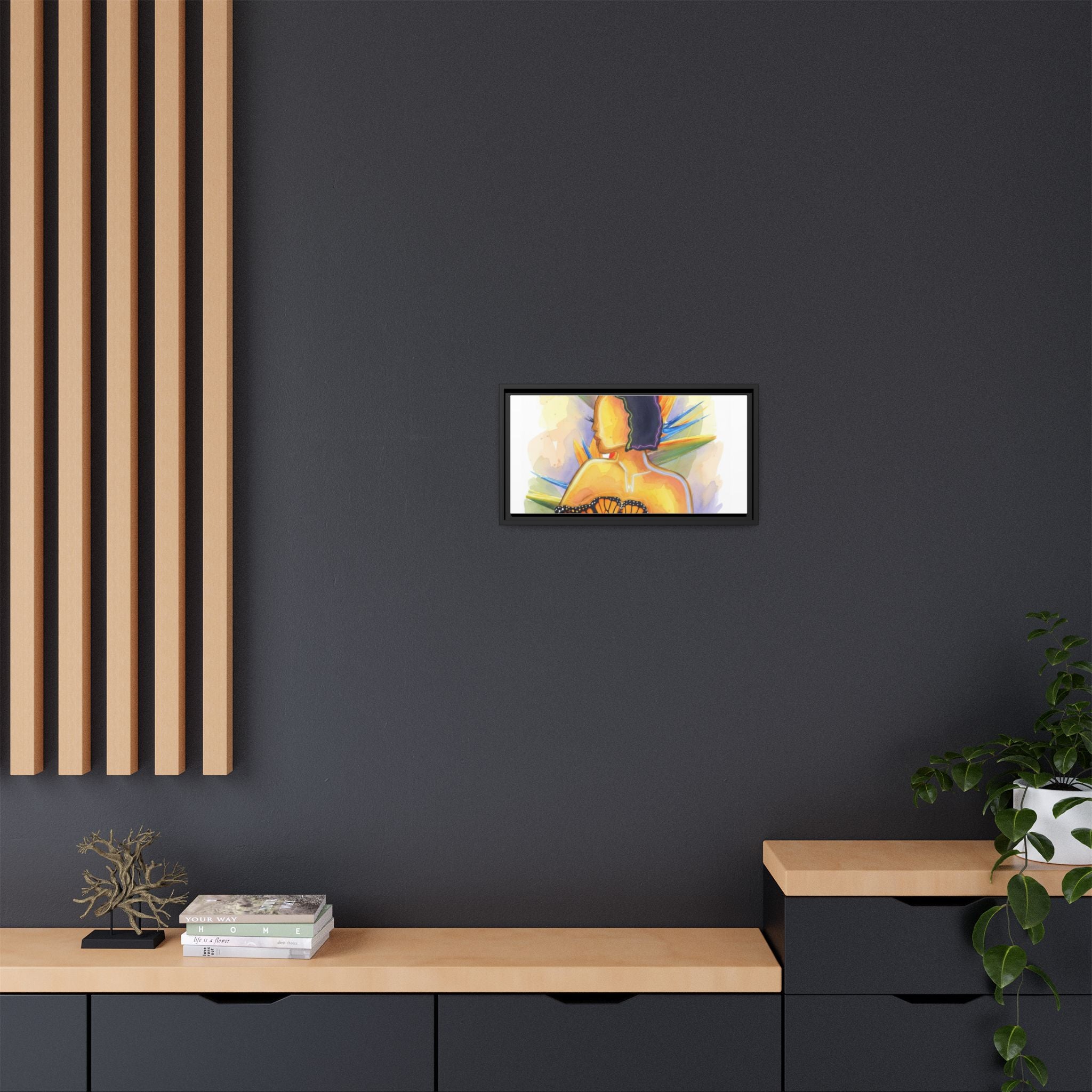 Matte Canvas, Framed (Multi-color)