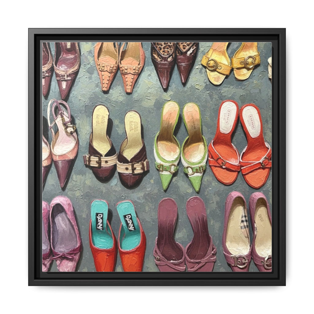 Luxury heels Matte Canvas, Framed (Multi-color)