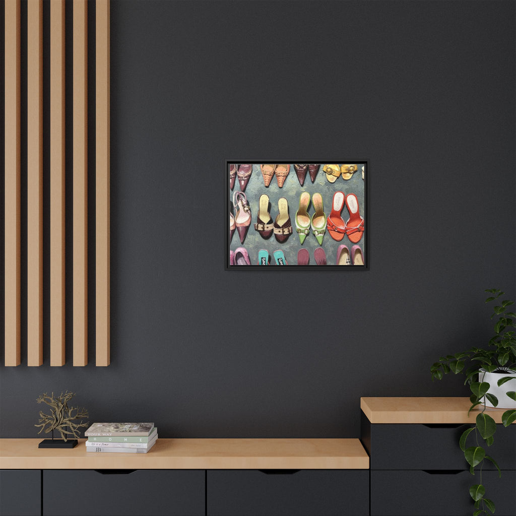 Luxury heels Matte Canvas, Framed (Multi-color)