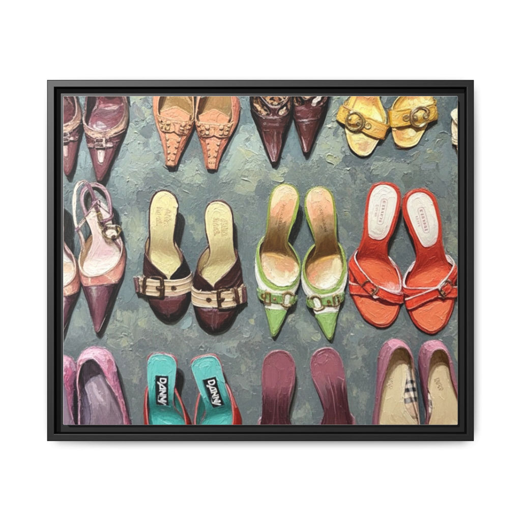 Luxury heels Matte Canvas, Framed (Multi-color)
