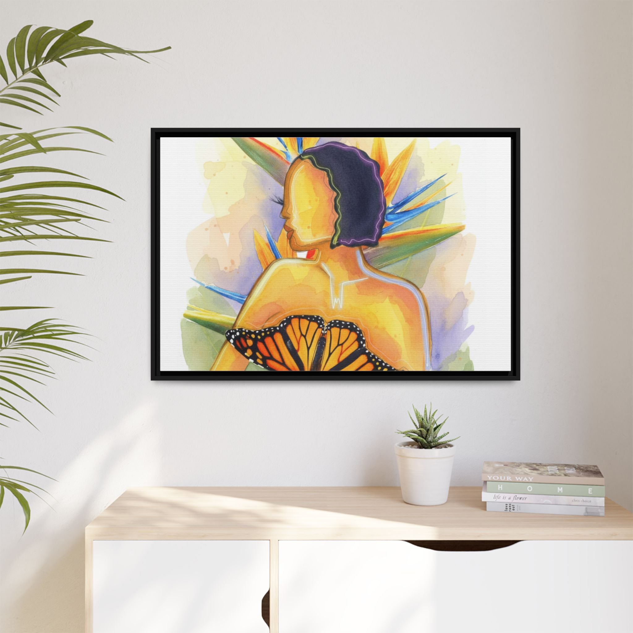 Matte Canvas, Framed (Multi-color)