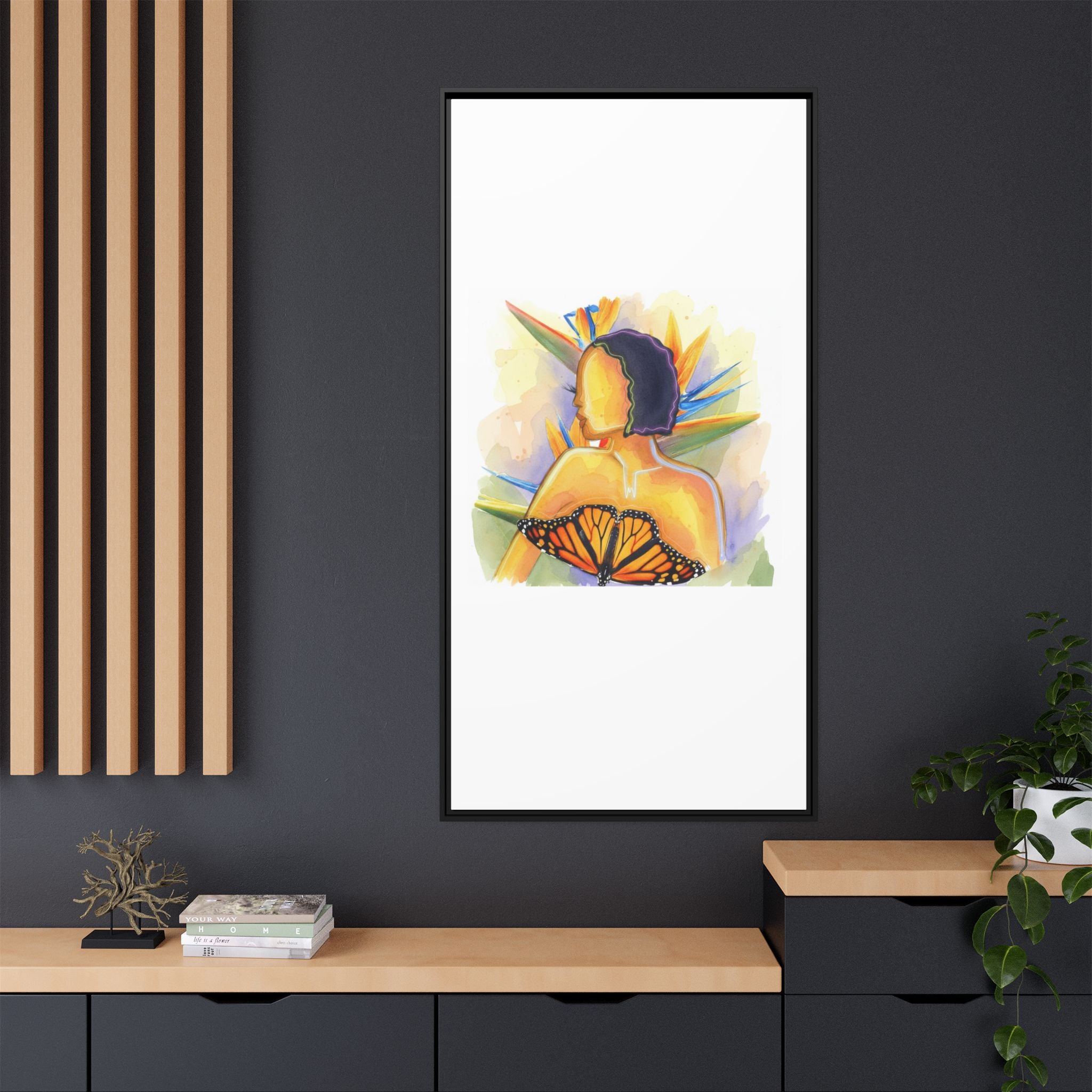 Matte Canvas, Framed (Multi-color)