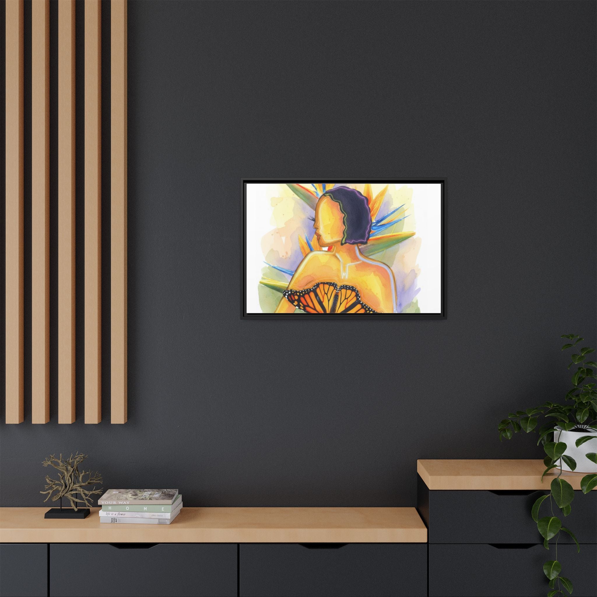 Matte Canvas, Framed (Multi-color)