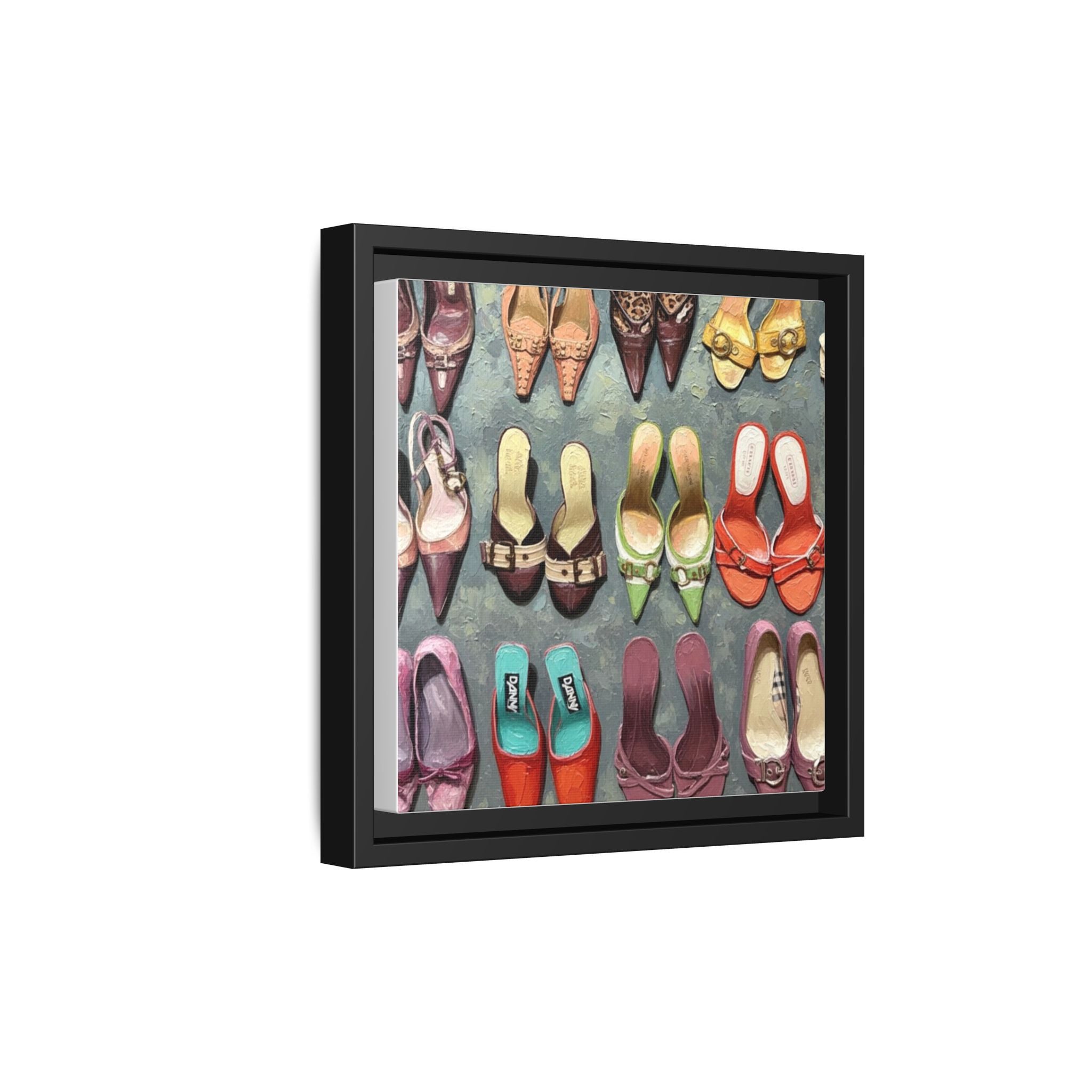 Luxury heels Matte Canvas, Framed (Multi-color)