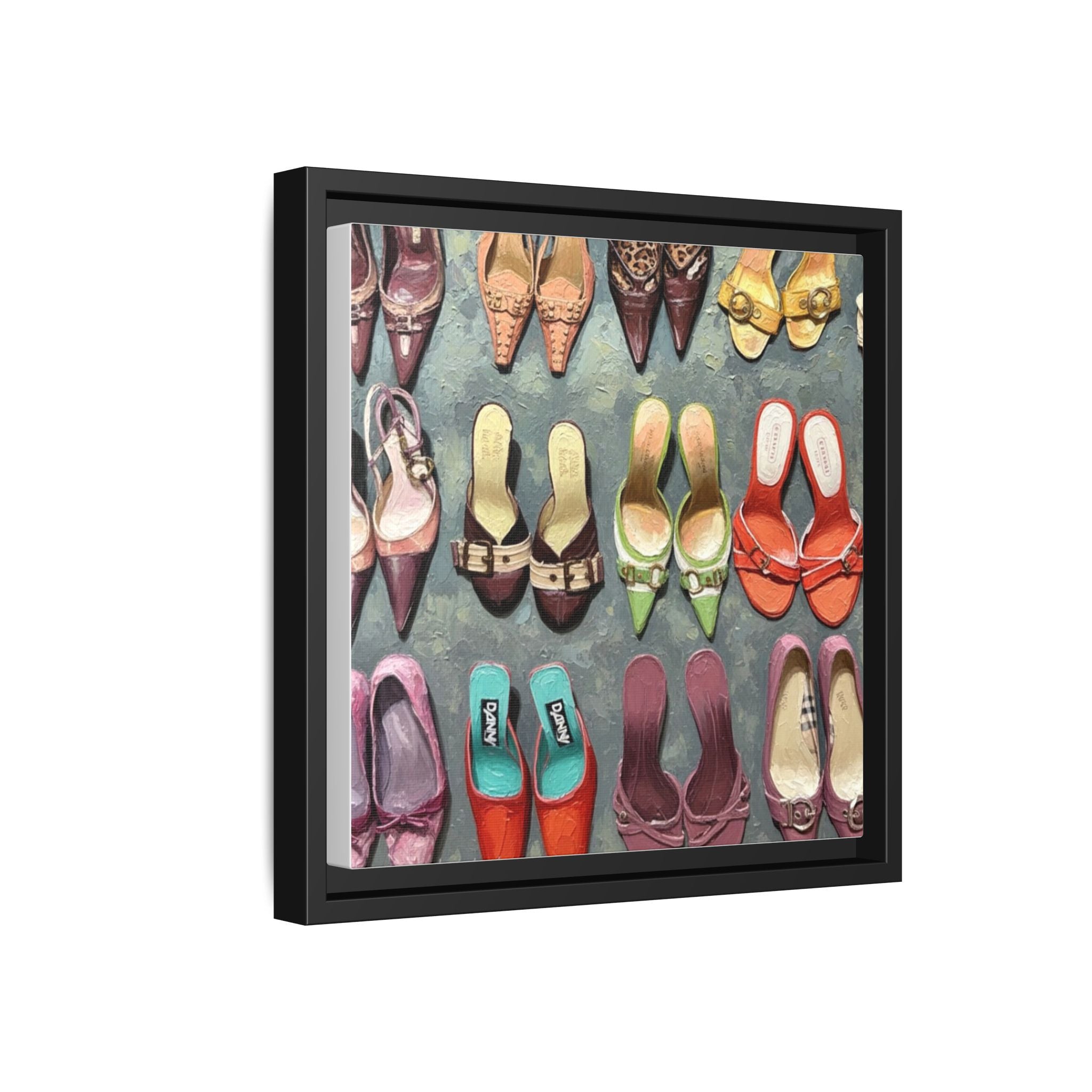 Luxury heels Matte Canvas, Framed (Multi-color)