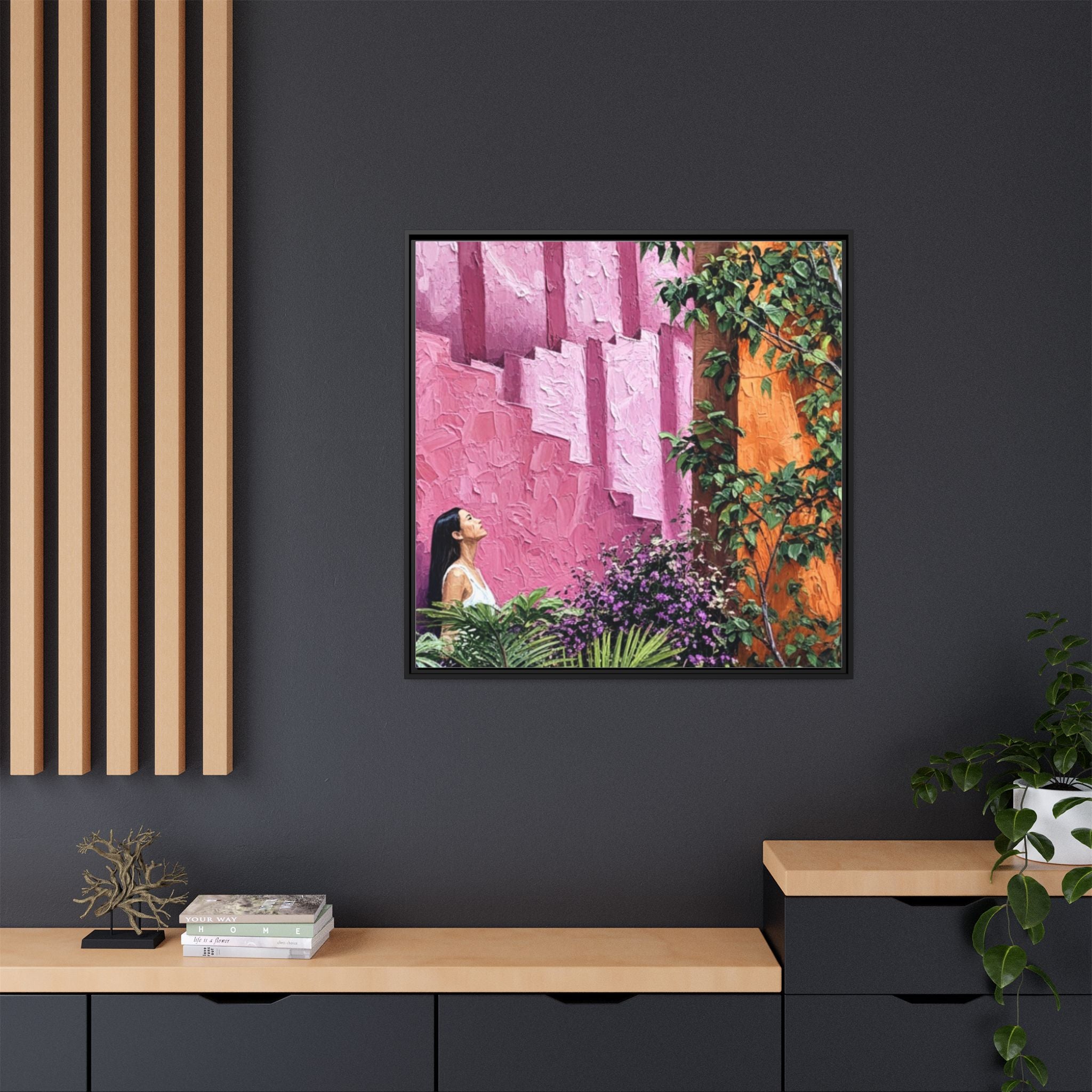 Matte Canvas, Framed (Multi-color)