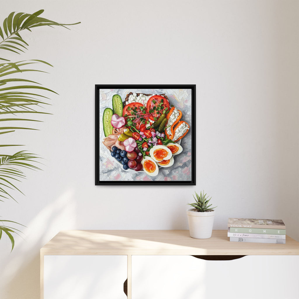Healthy Meal Canvas Print Kitchen Art