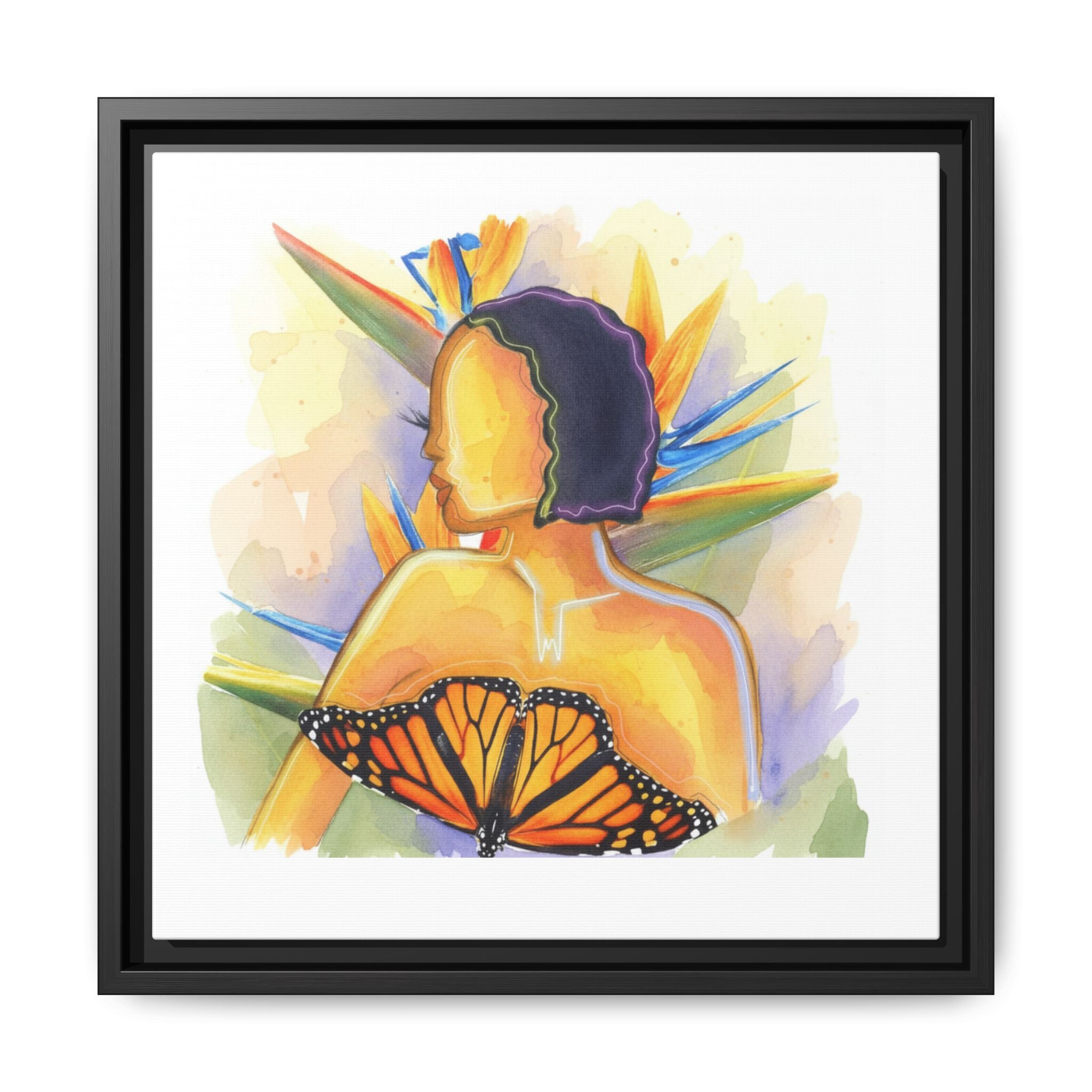 Matte Canvas, Framed (Multi-color)