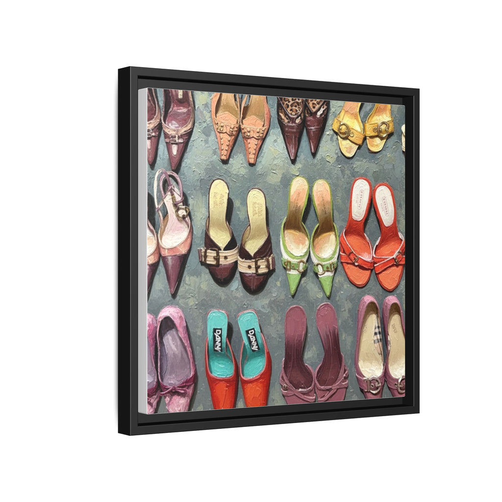 Luxury heels Matte Canvas, Framed (Multi-color)