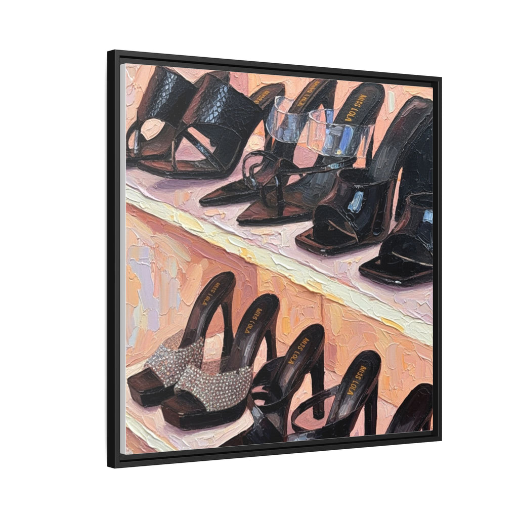 Luxury heels Matte Canvas, Framed (Multi-color)