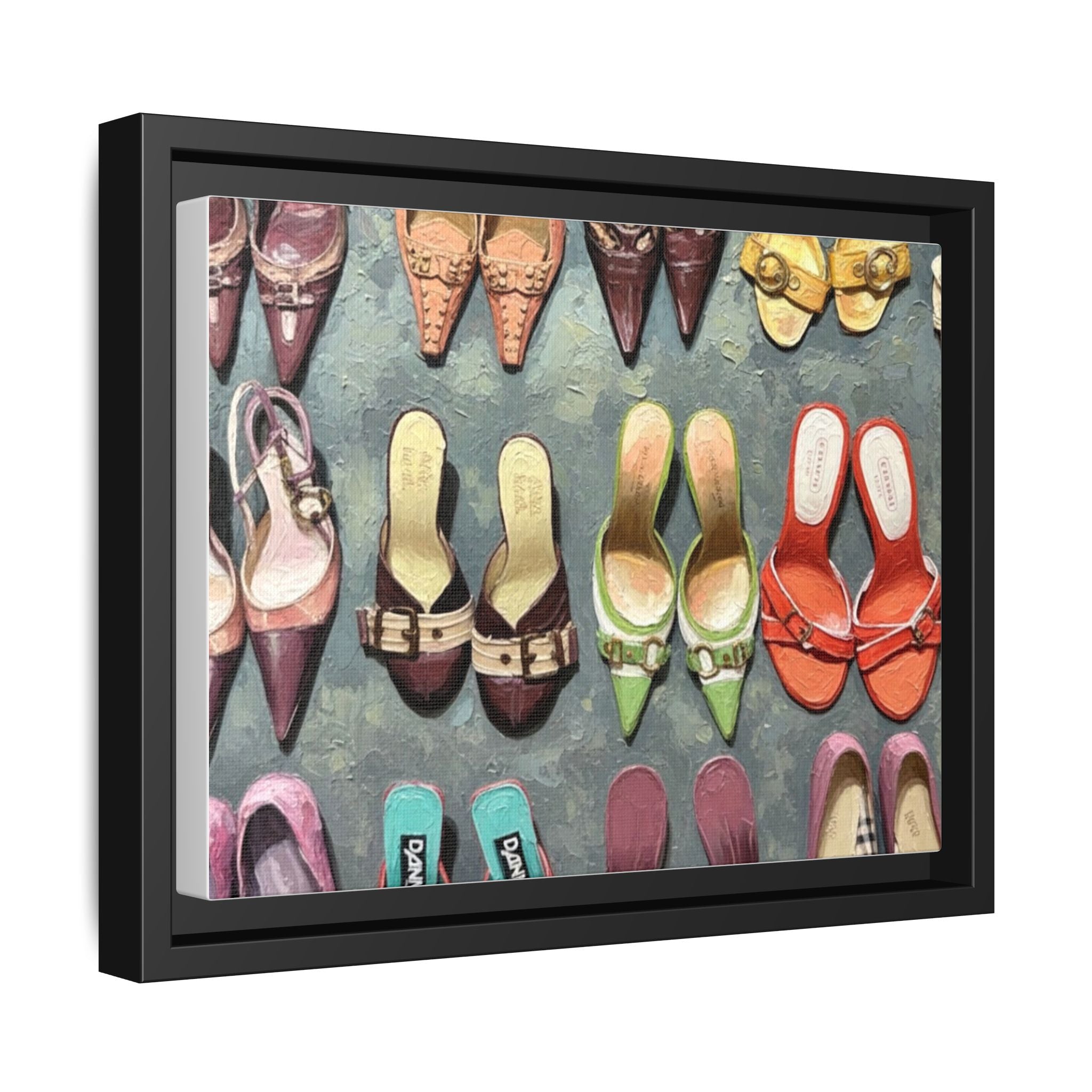 Luxury heels Matte Canvas, Framed (Multi-color)