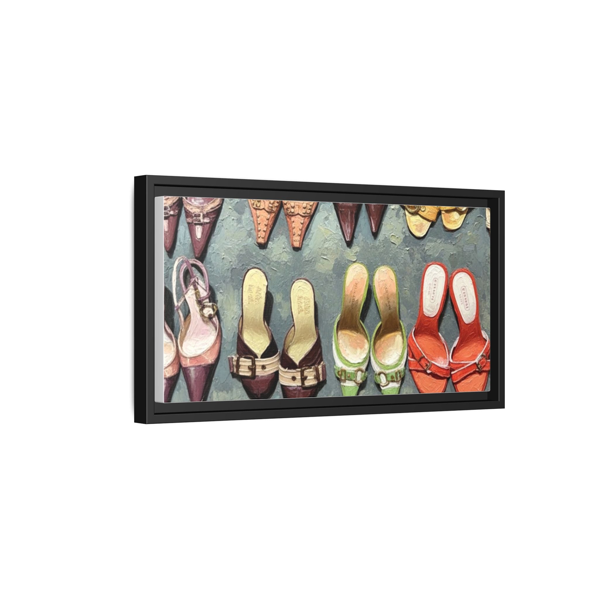 Luxury heels Matte Canvas, Framed (Multi-color)