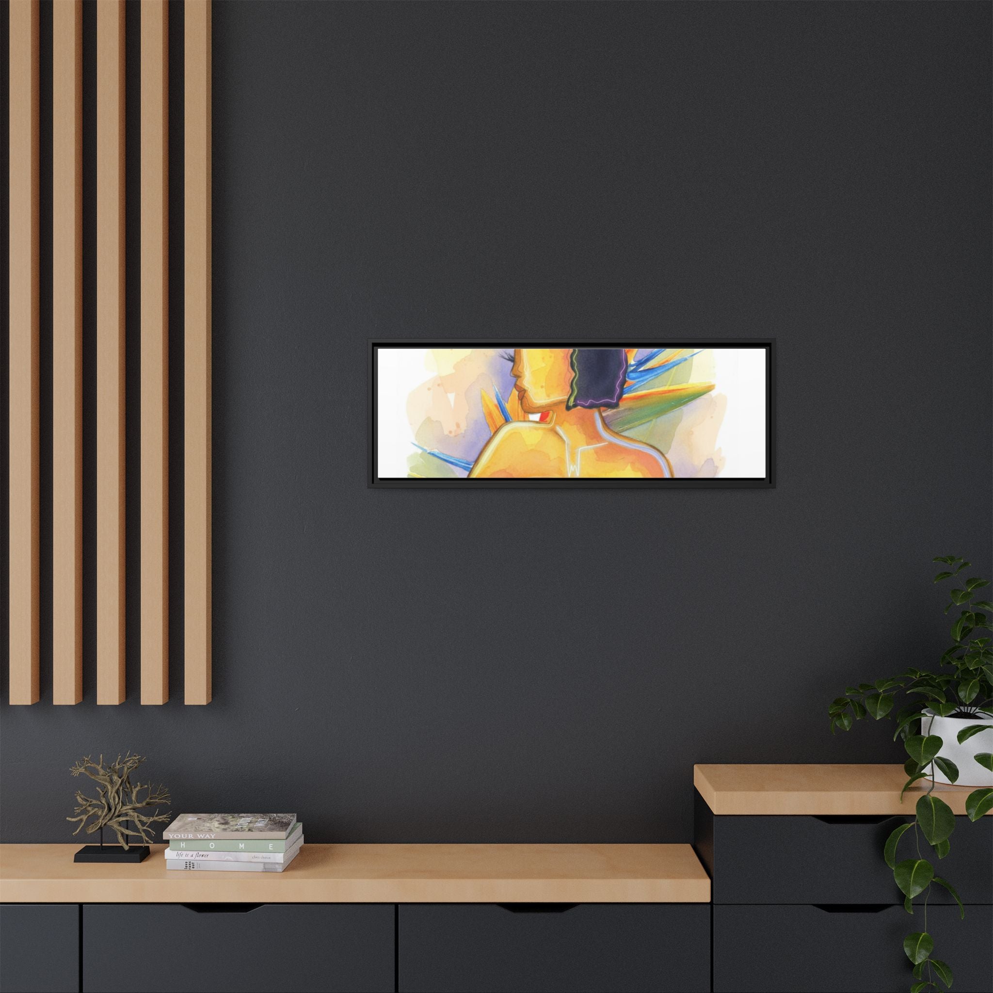 Matte Canvas, Framed (Multi-color)