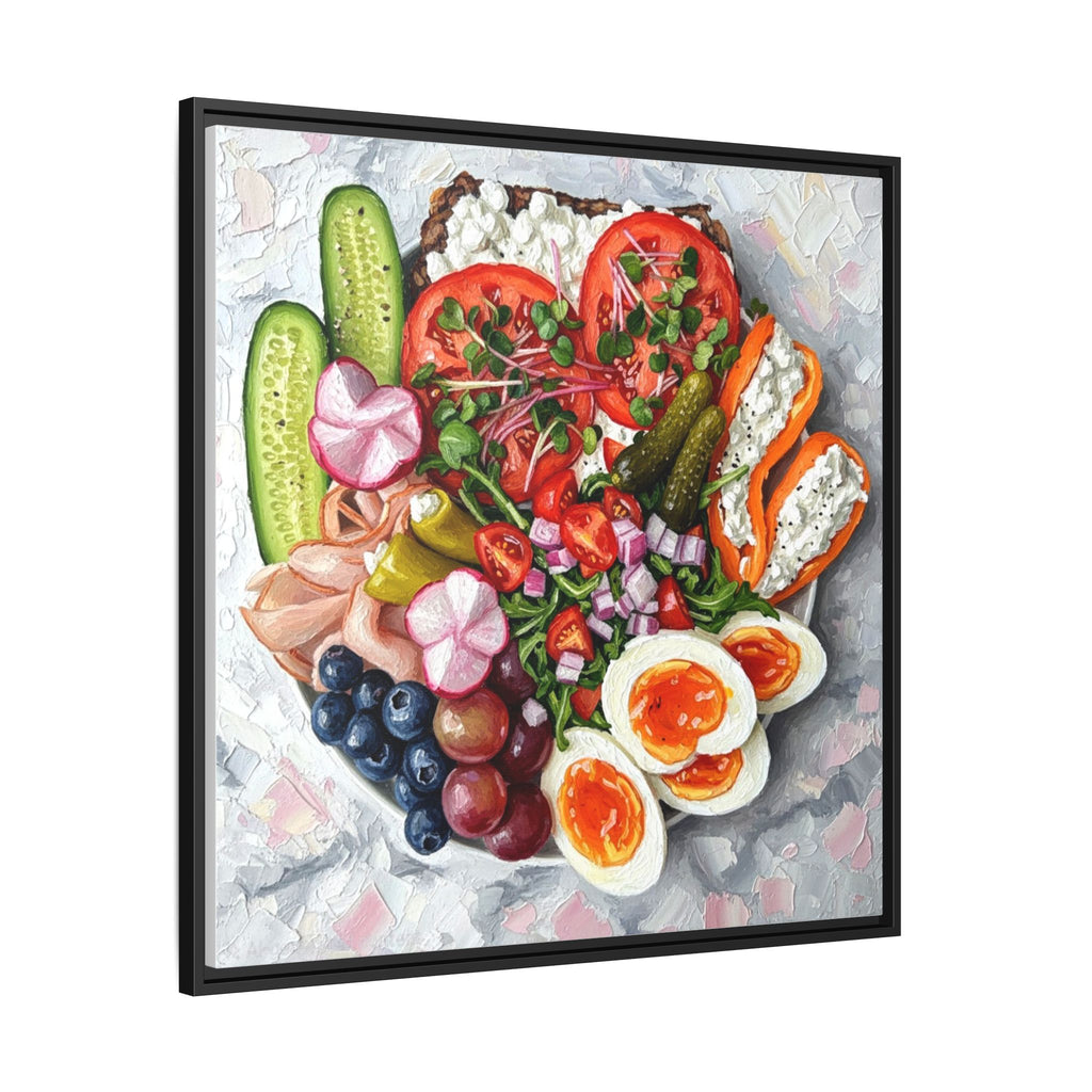 Healthy Meal Canvas Print Kitchen Art