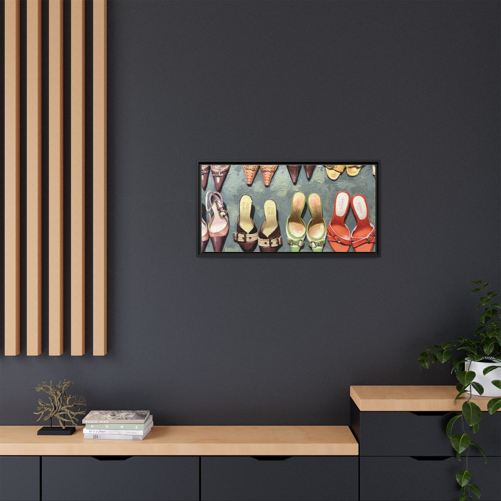 Luxury heels Matte Canvas, Framed (Multi-color)