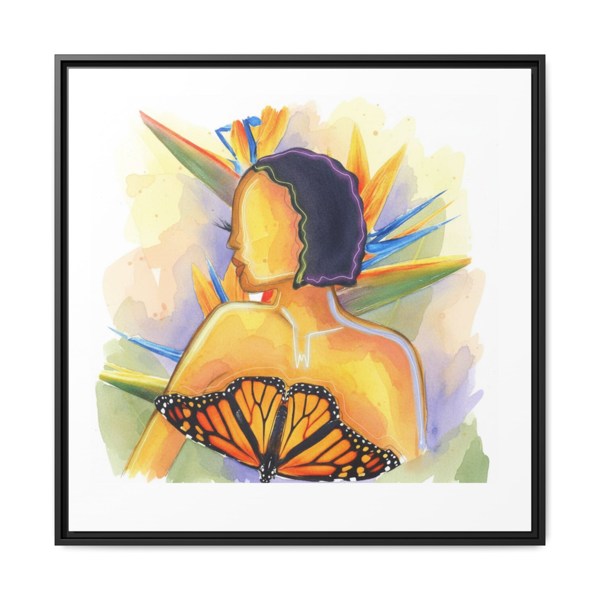 Matte Canvas, Framed (Multi-color)