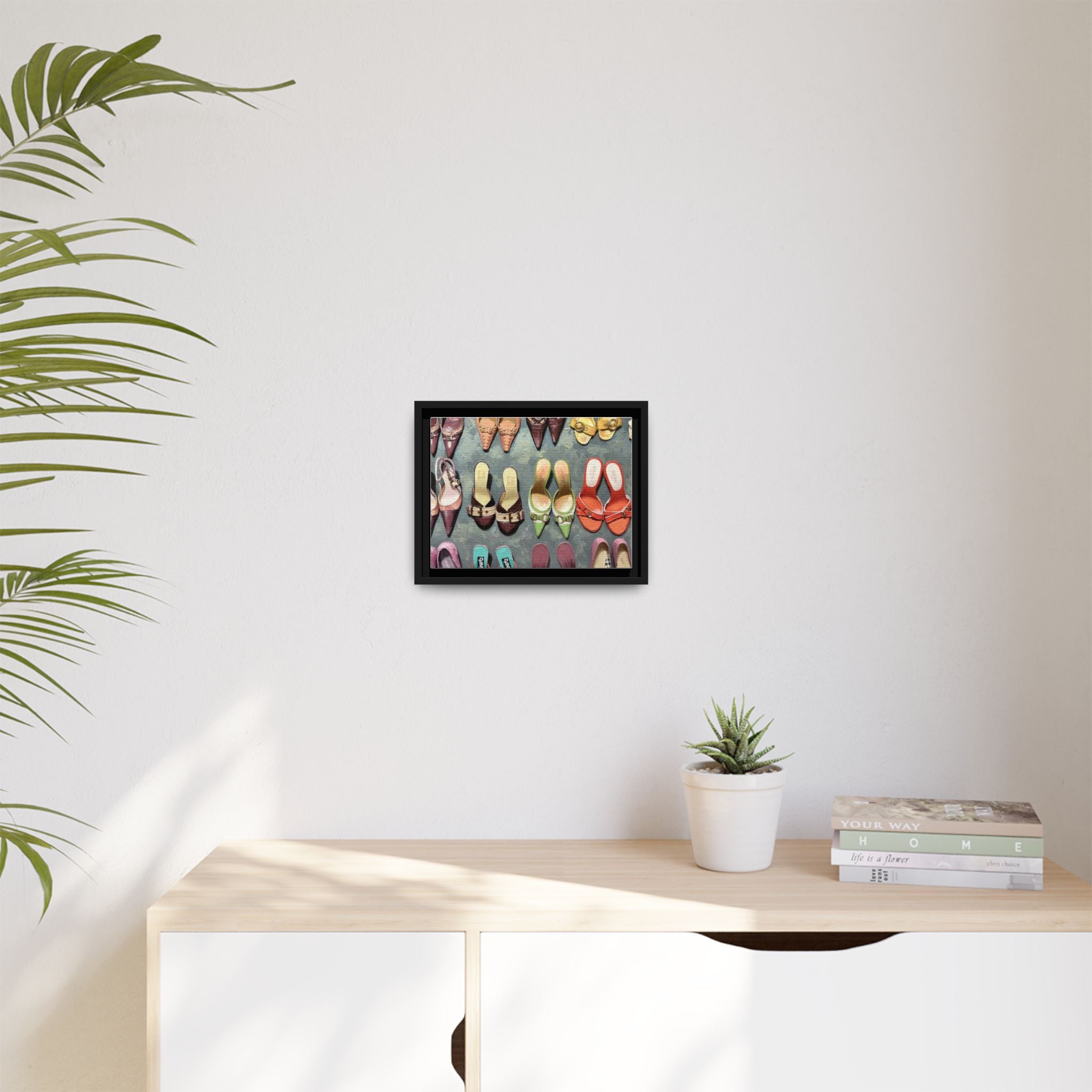 Luxury heels Matte Canvas, Framed (Multi-color)