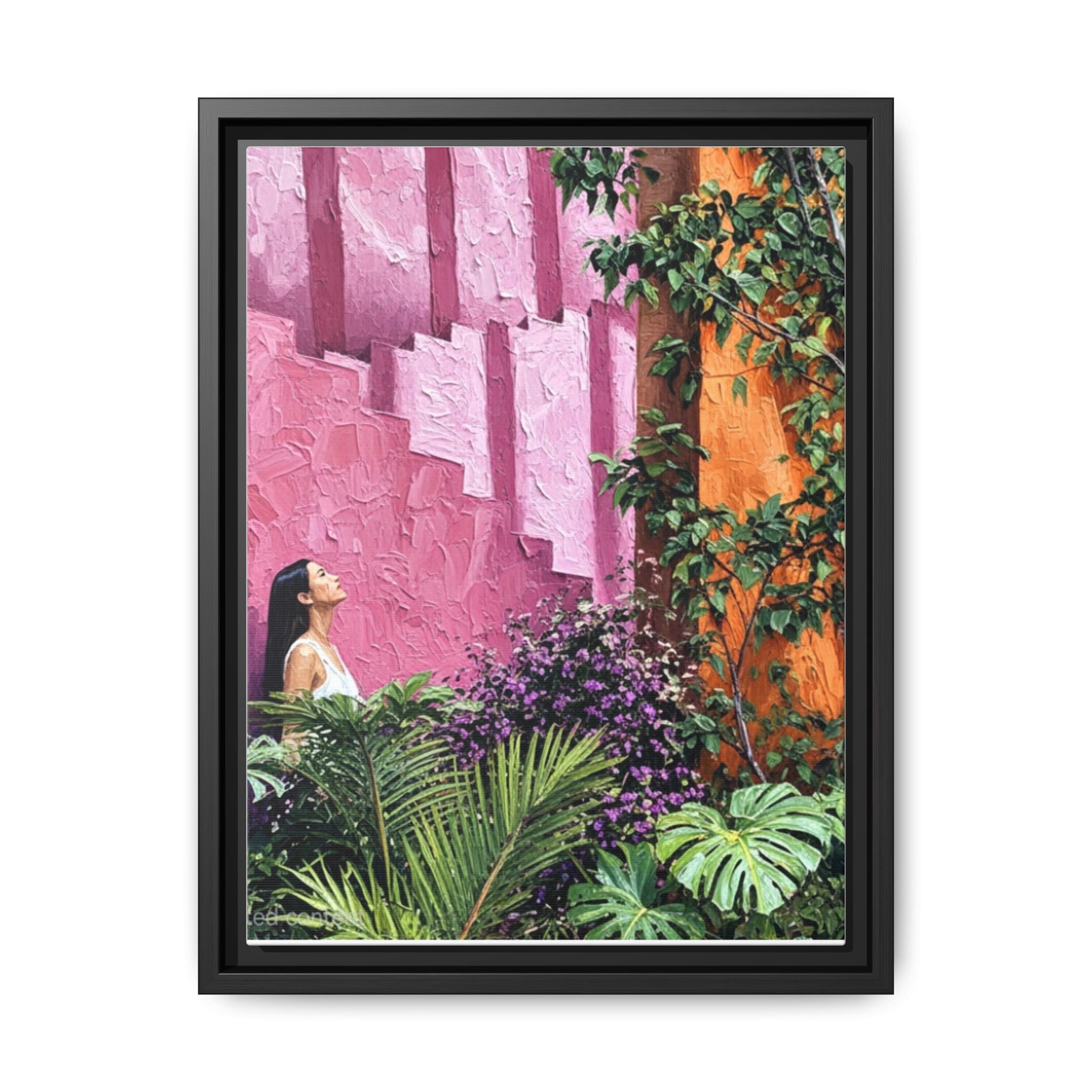 Matte Canvas, Framed (Multi-color)