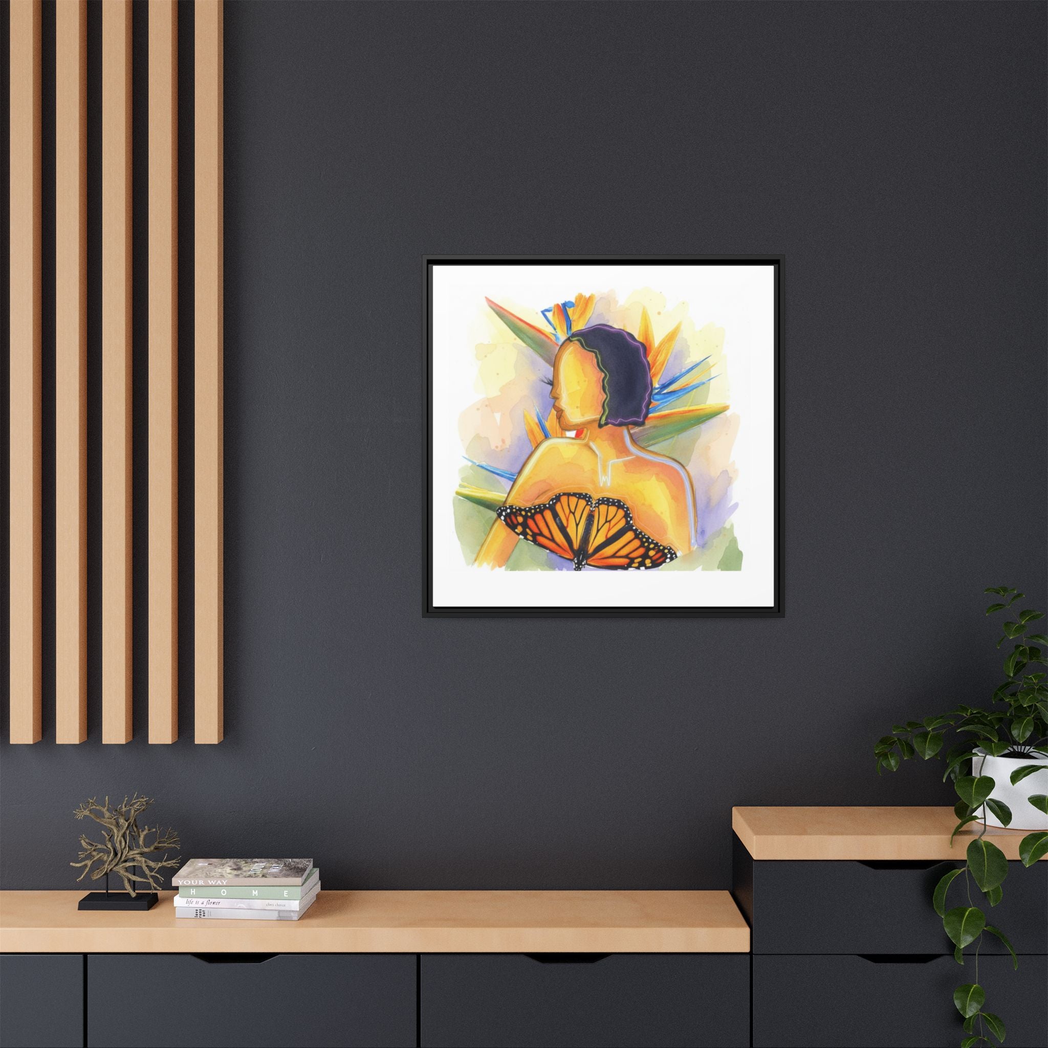 Matte Canvas, Framed (Multi-color)