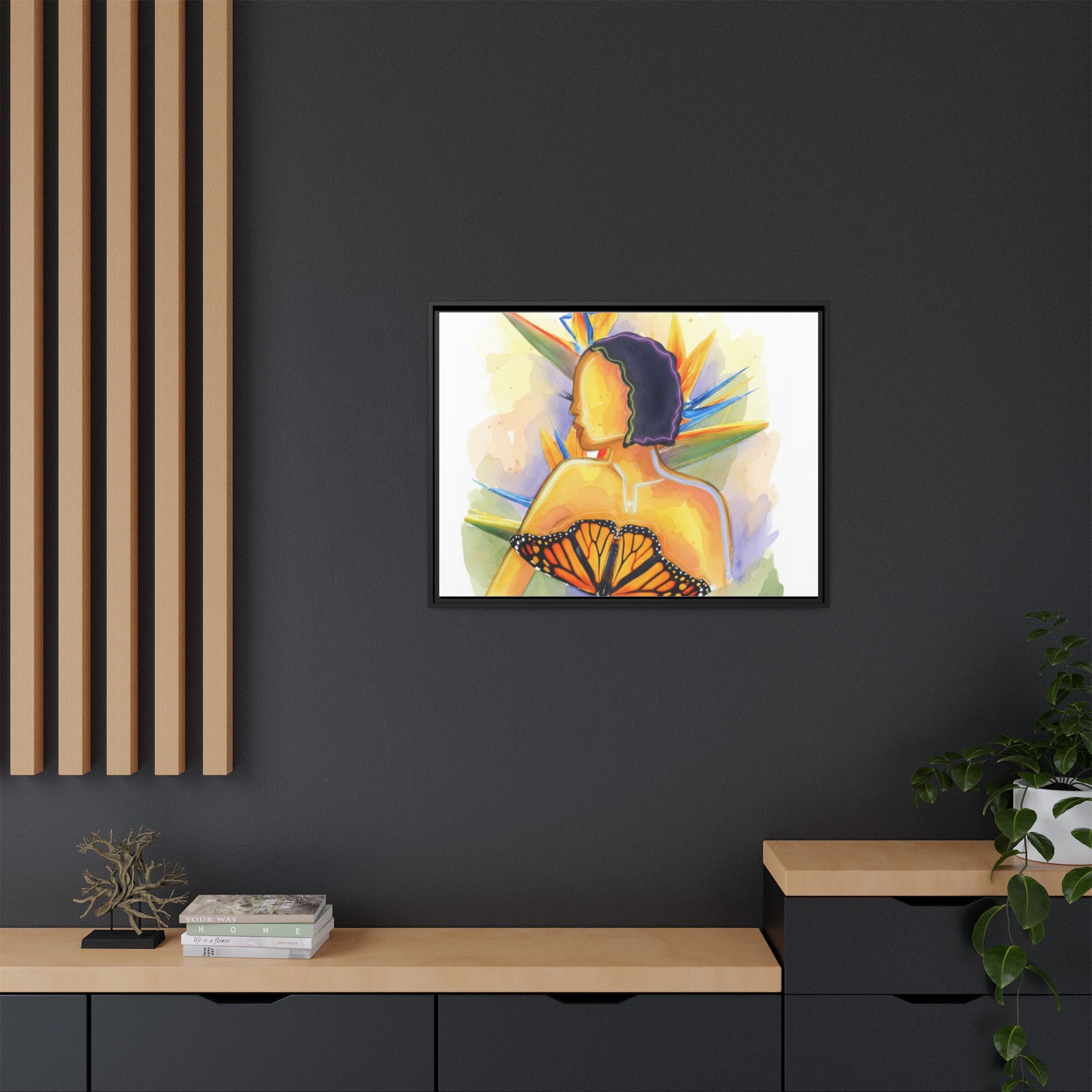 Matte Canvas, Framed (Multi-color)