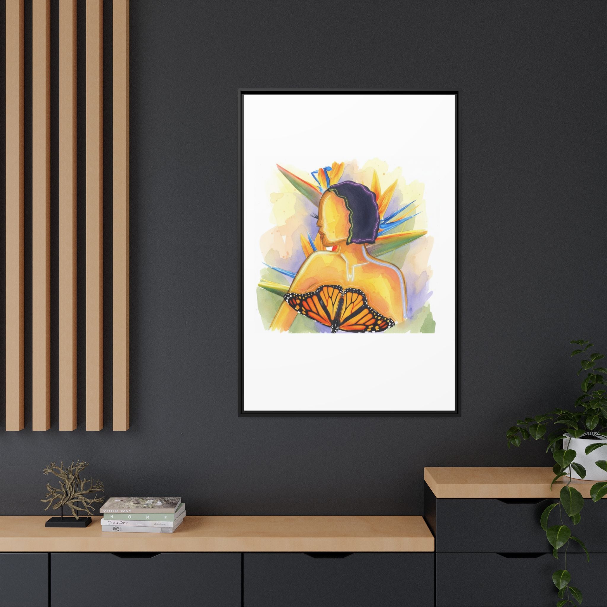 Matte Canvas, Framed (Multi-color)