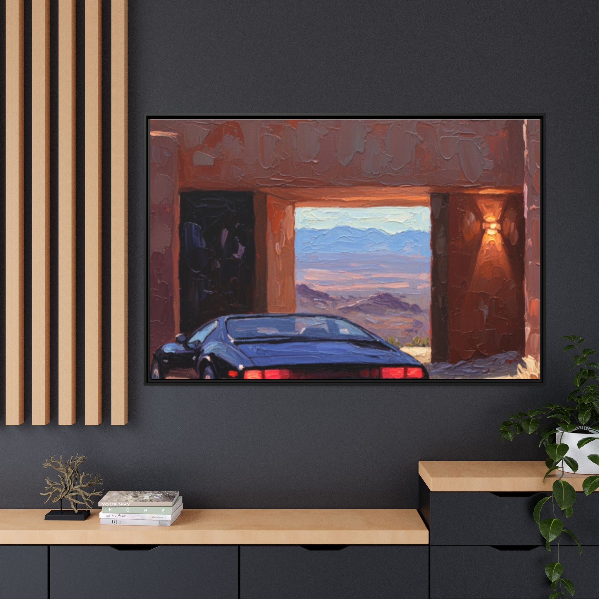 Matte Canvas, Framed (Multi-color)
