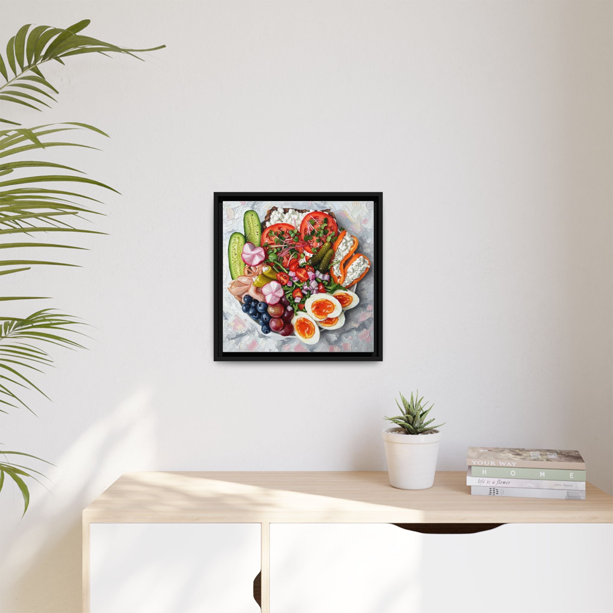 Healthy Meal Canvas Print Kitchen Art