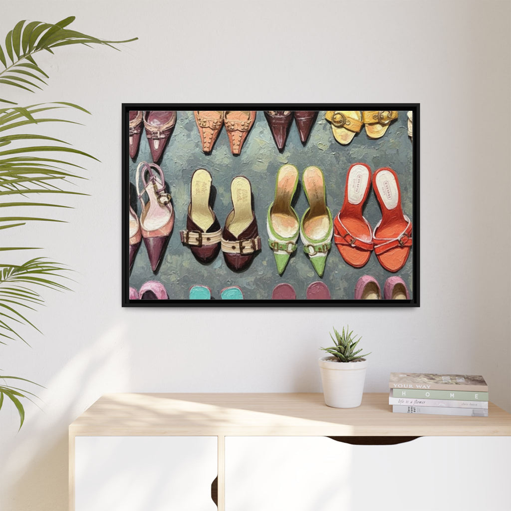 Luxury heels Matte Canvas, Framed (Multi-color)