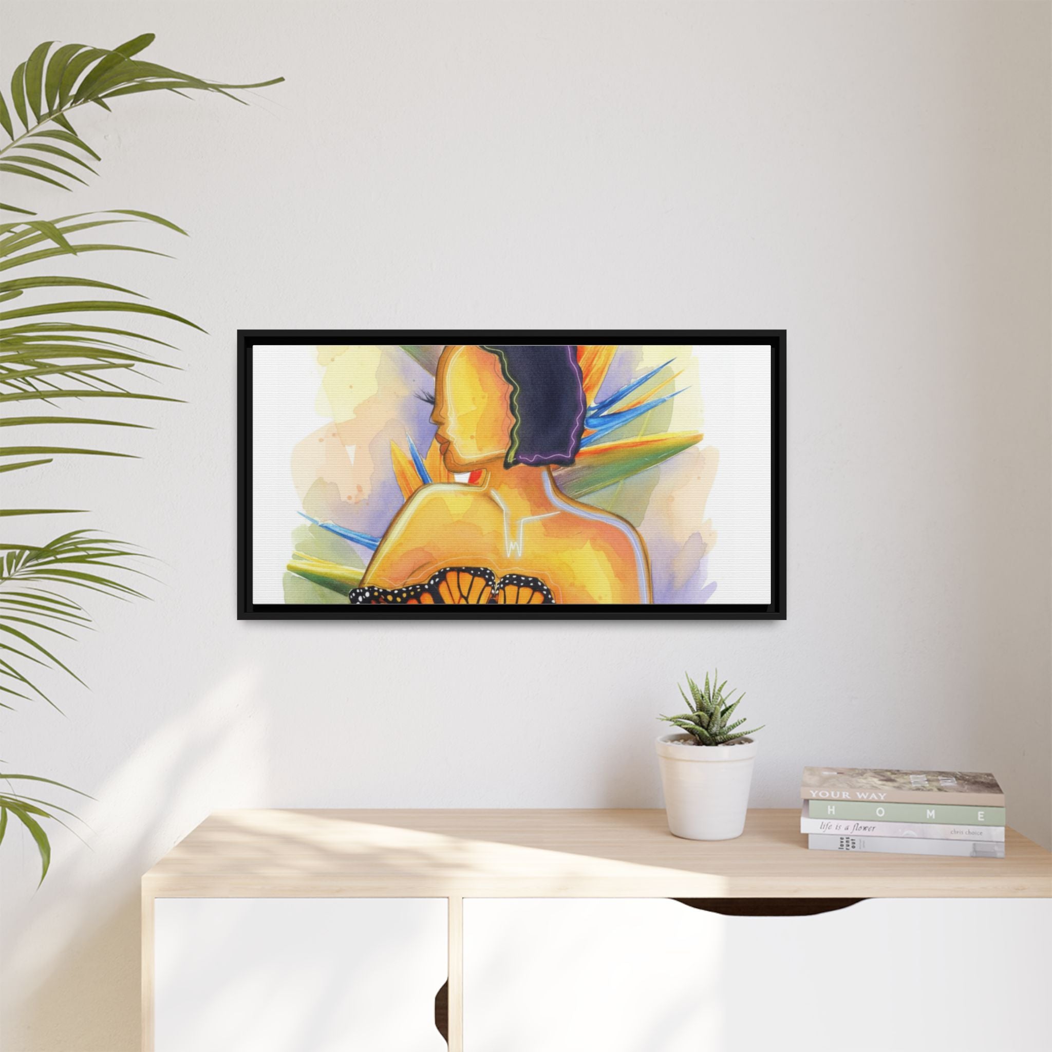 Matte Canvas, Framed (Multi-color)