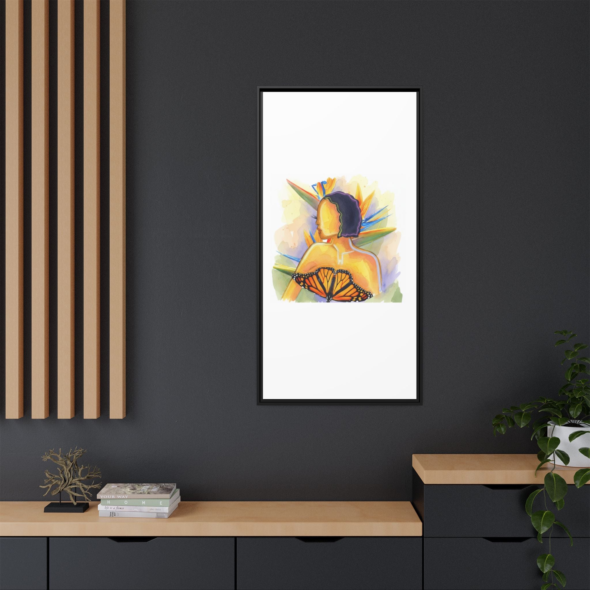 Matte Canvas, Framed (Multi-color)