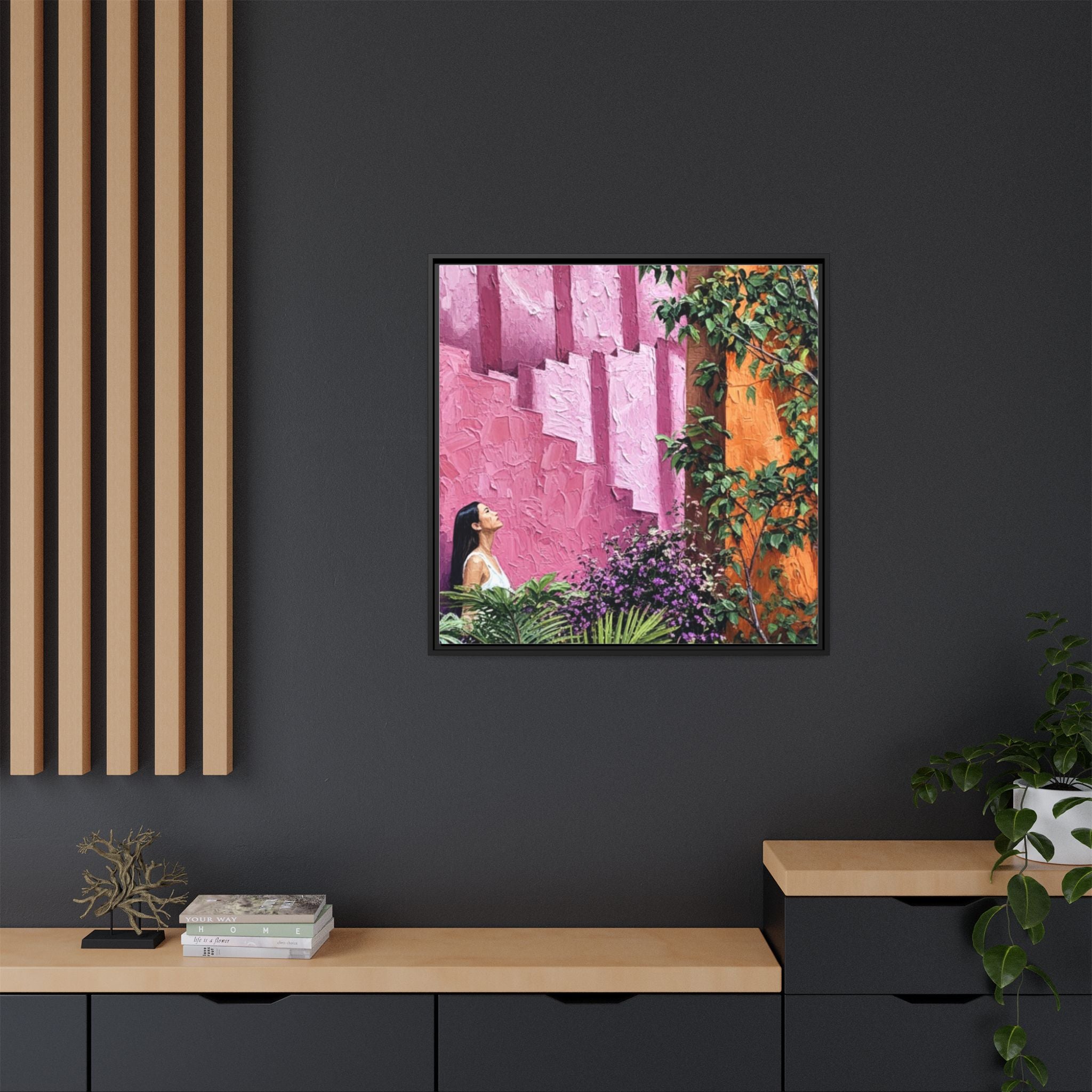 Matte Canvas, Framed (Multi-color)