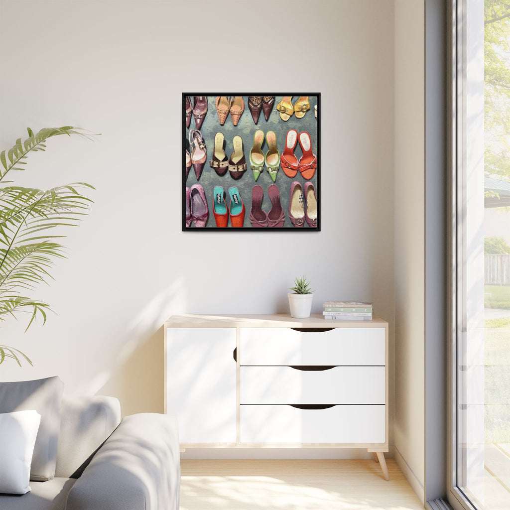 Luxury heels Matte Canvas, Framed (Multi-color)