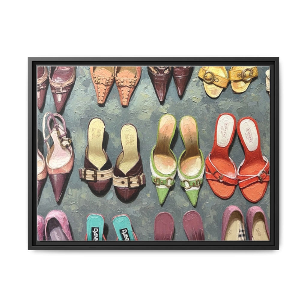 Luxury heels Matte Canvas, Framed (Multi-color)