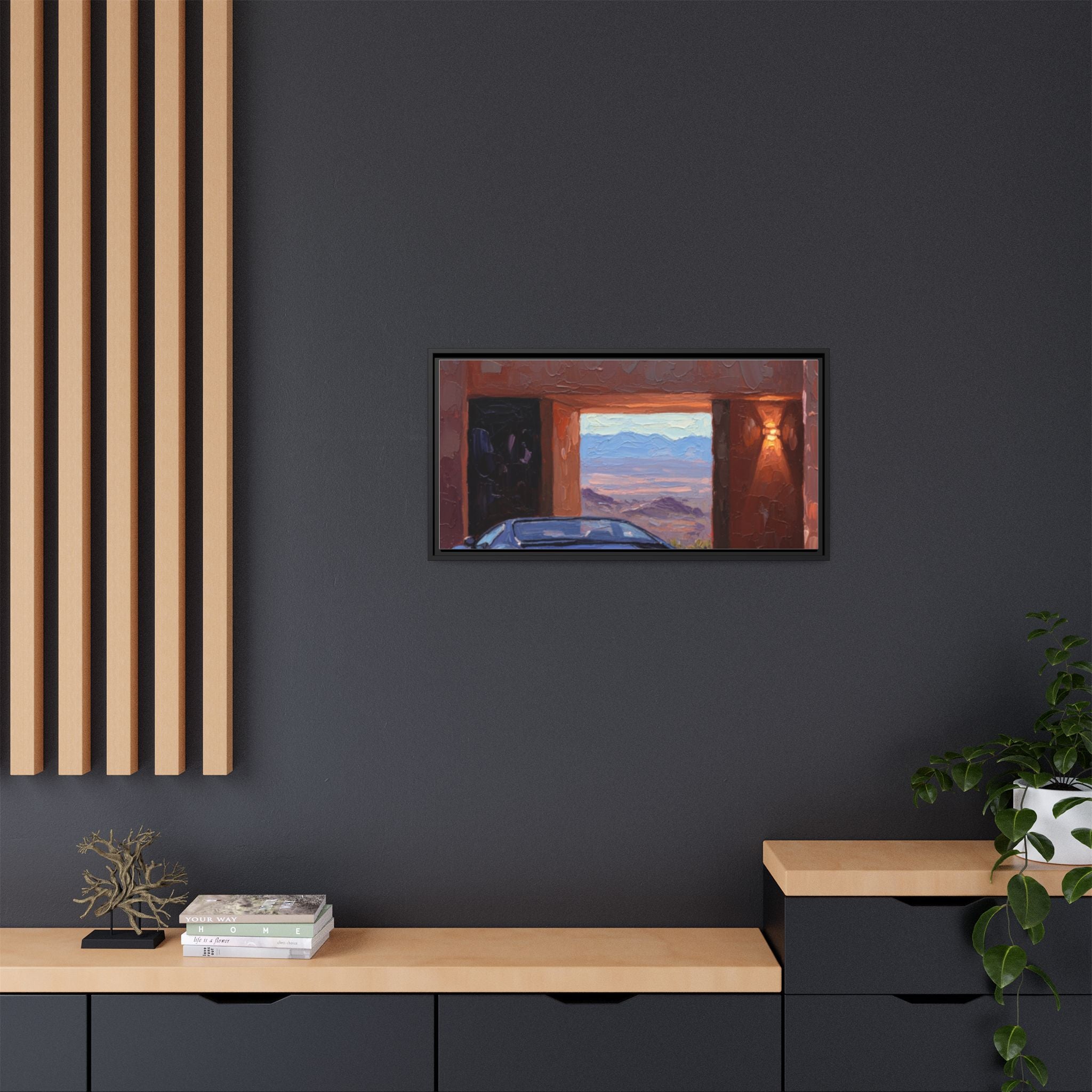 Matte Canvas, Framed (Multi-color)