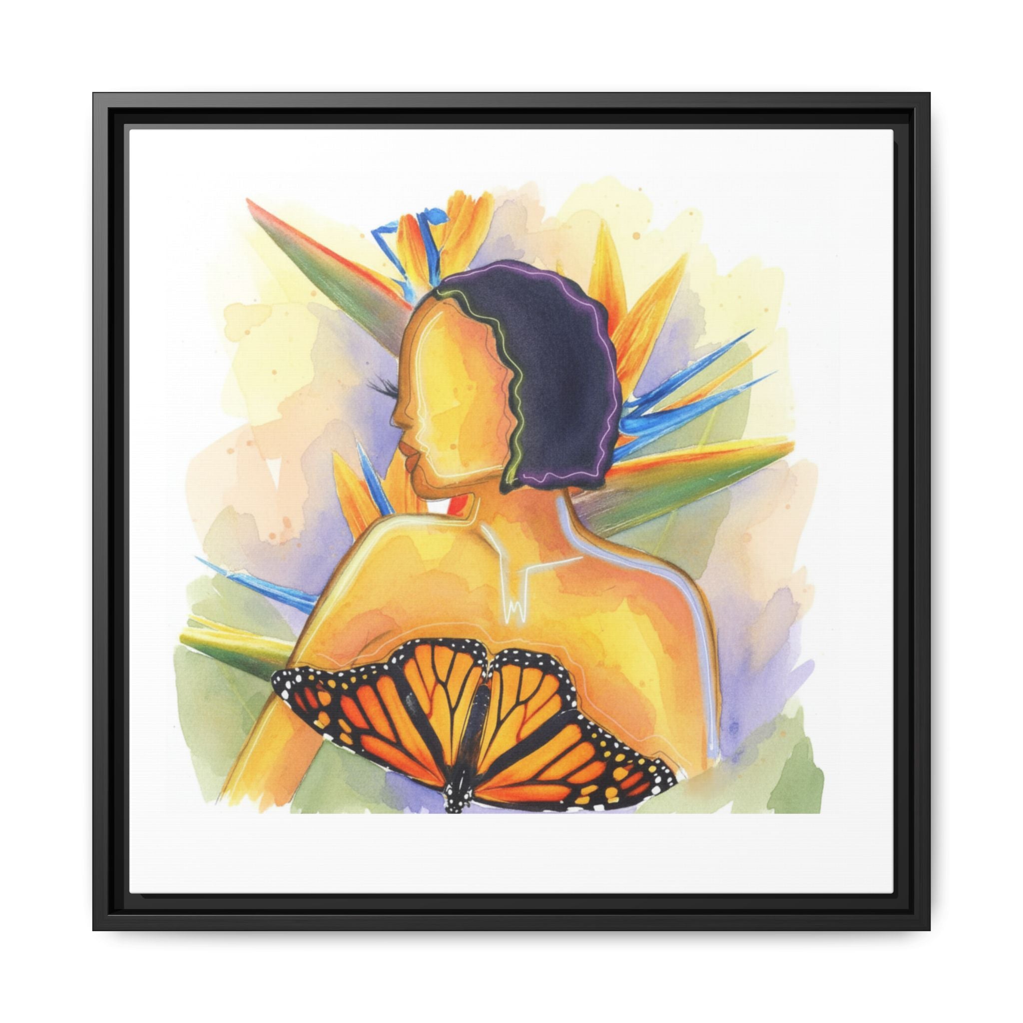Matte Canvas, Framed (Multi-color)