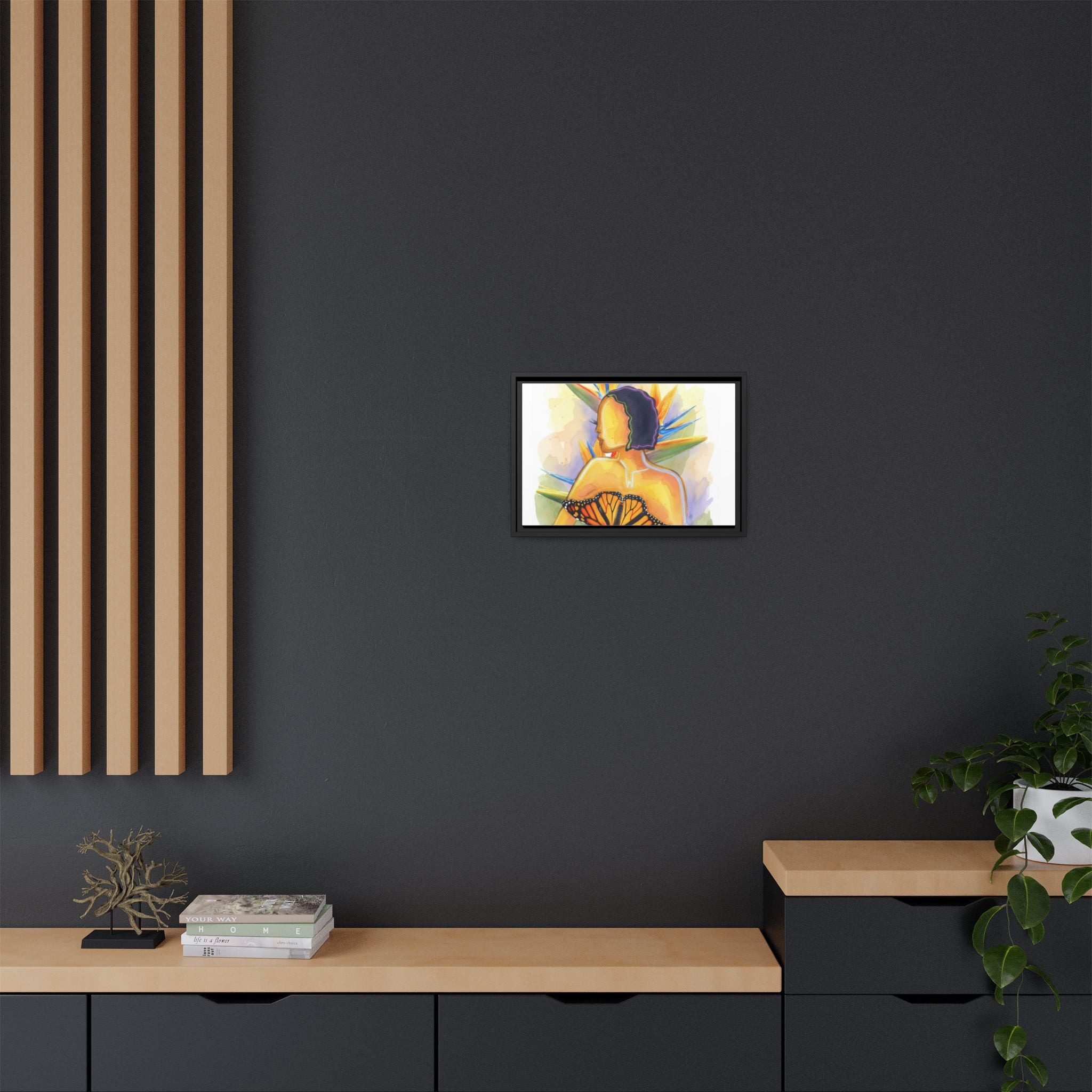 Matte Canvas, Framed (Multi-color)
