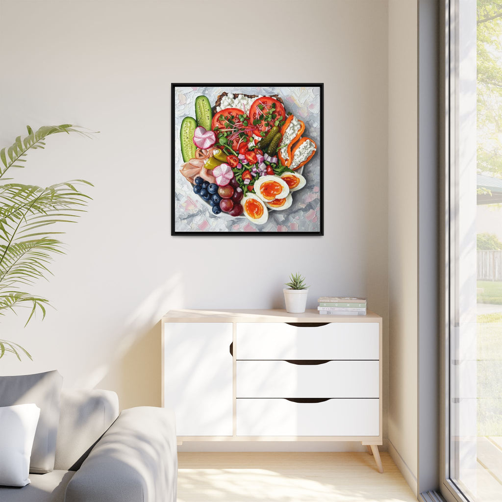 Healthy Meal Canvas Print Kitchen Art