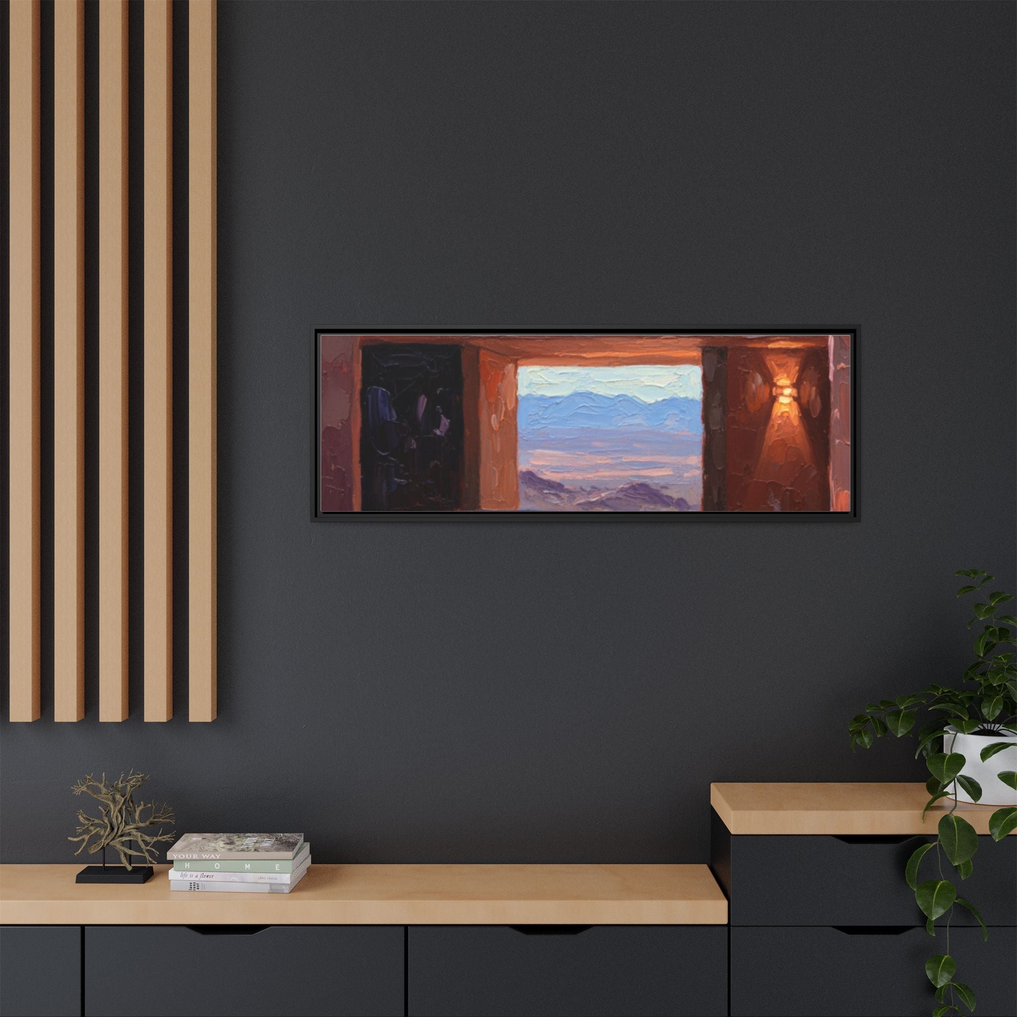 Matte Canvas, Framed (Multi-color)