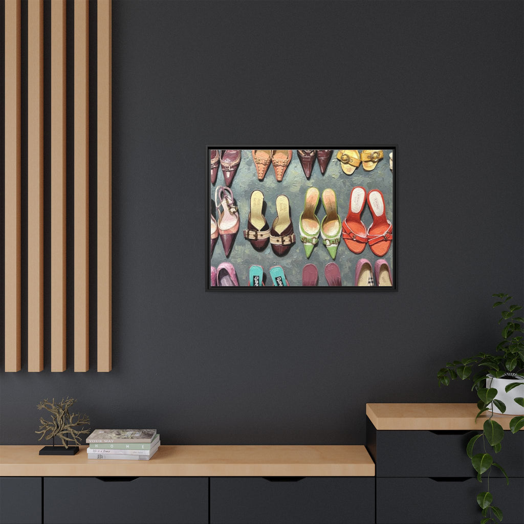 Luxury heels Matte Canvas, Framed (Multi-color)
