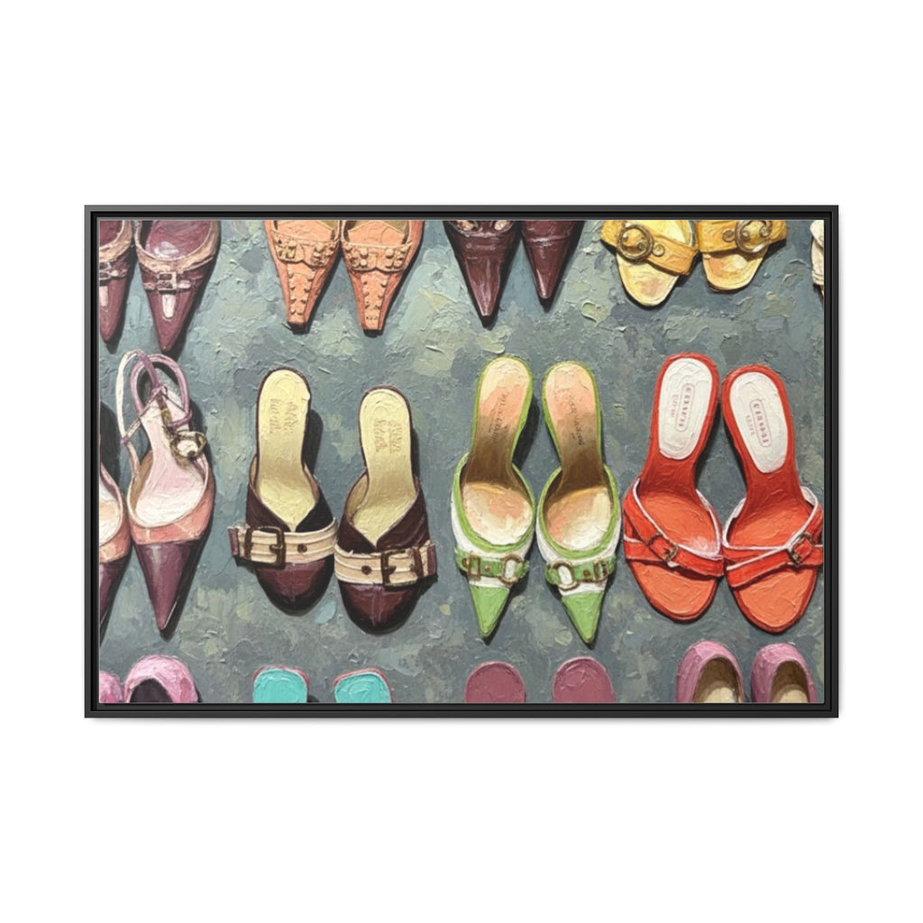 Luxury heels Matte Canvas, Framed (Multi-color)