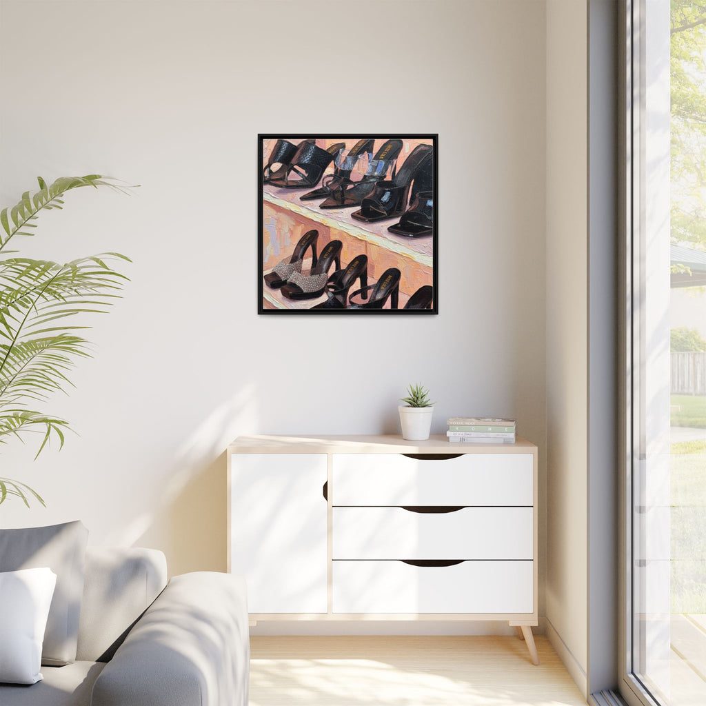 Luxury heels Matte Canvas, Framed (Multi-color)