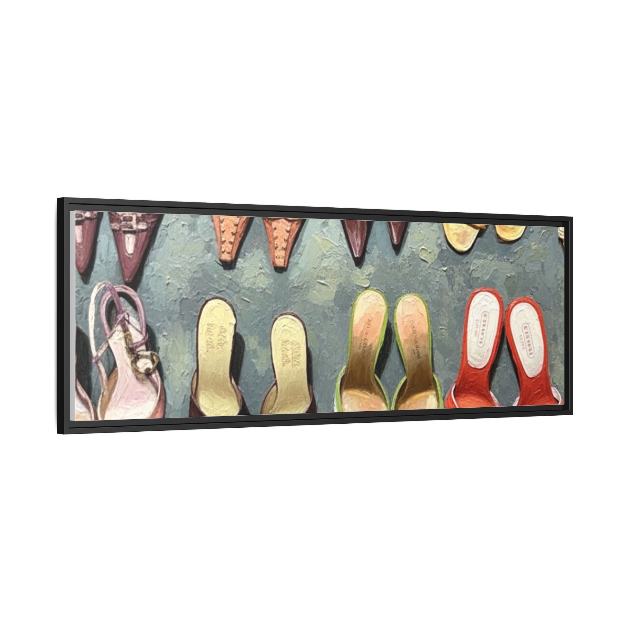 Luxury heels Matte Canvas, Framed (Multi-color)