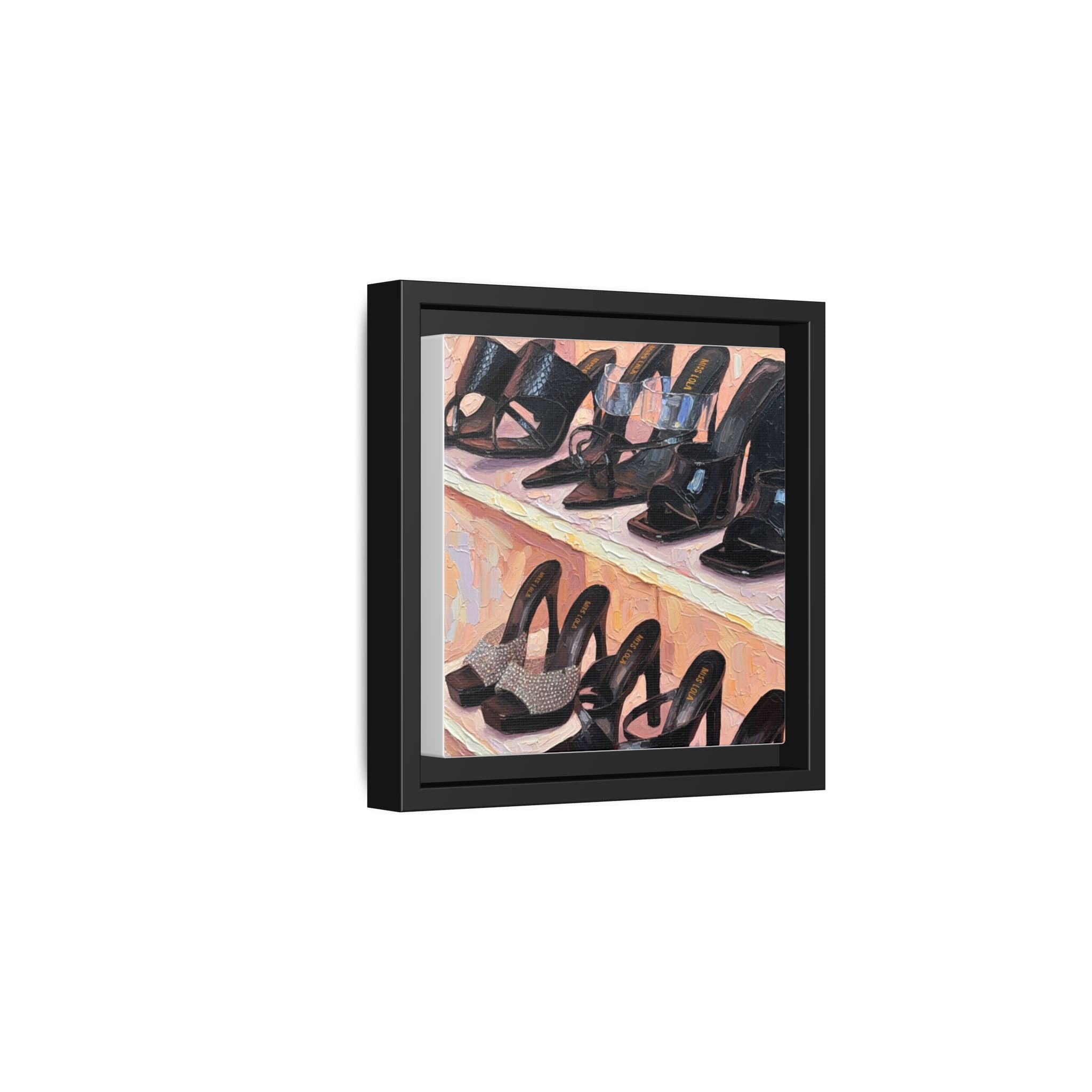 Luxury heels Matte Canvas, Framed (Multi-color)