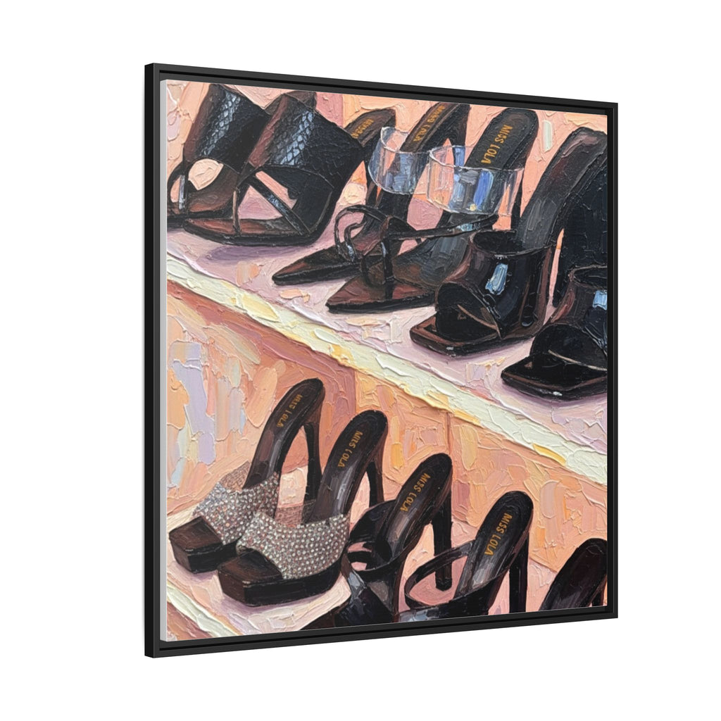 Luxury heels Matte Canvas, Framed (Multi-color)