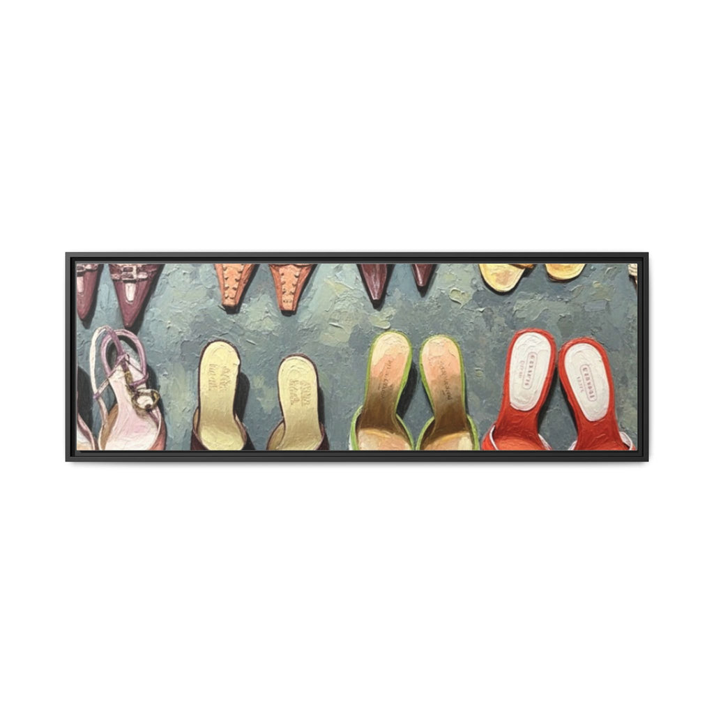 Luxury heels Matte Canvas, Framed (Multi-color)