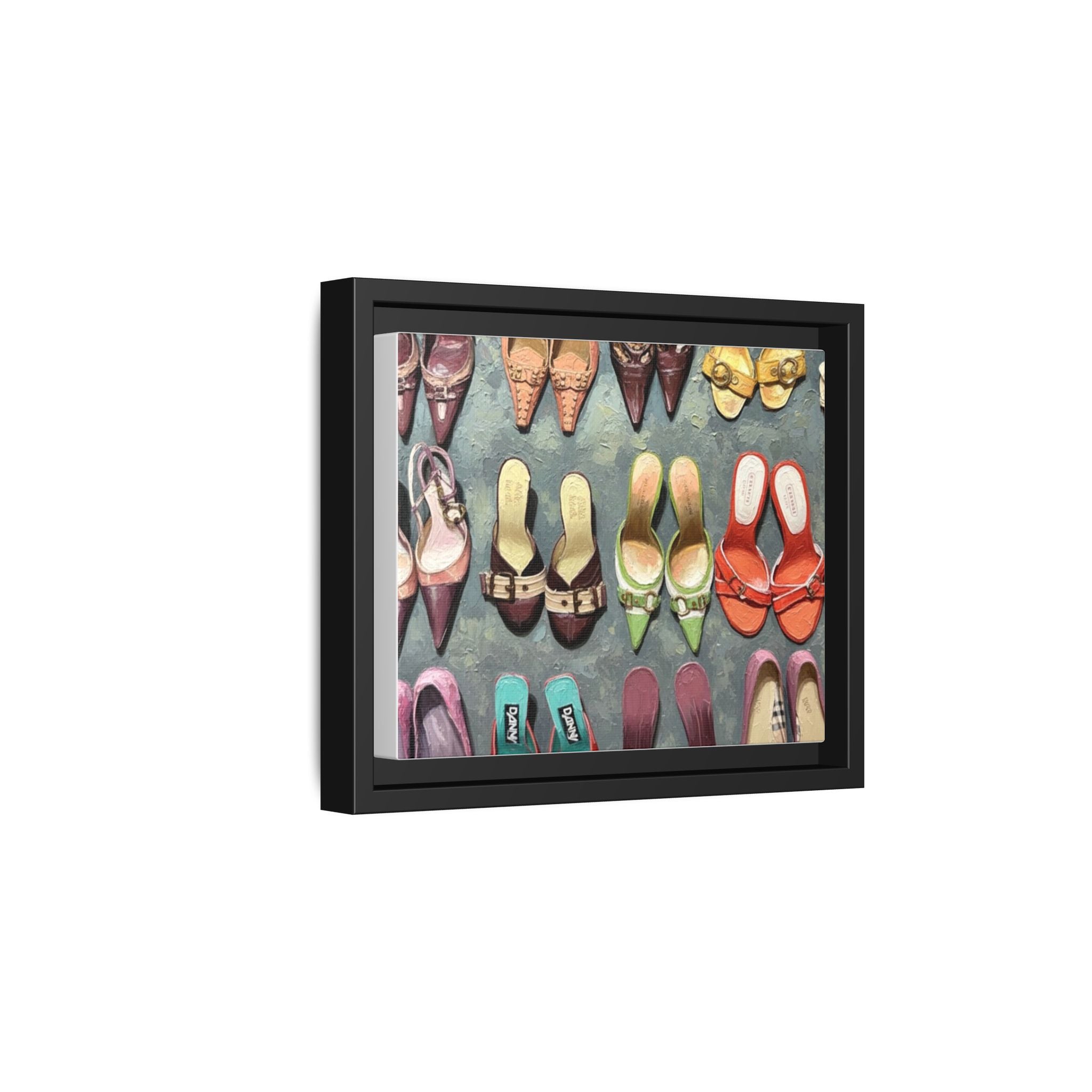 Luxury heels Matte Canvas, Framed (Multi-color)