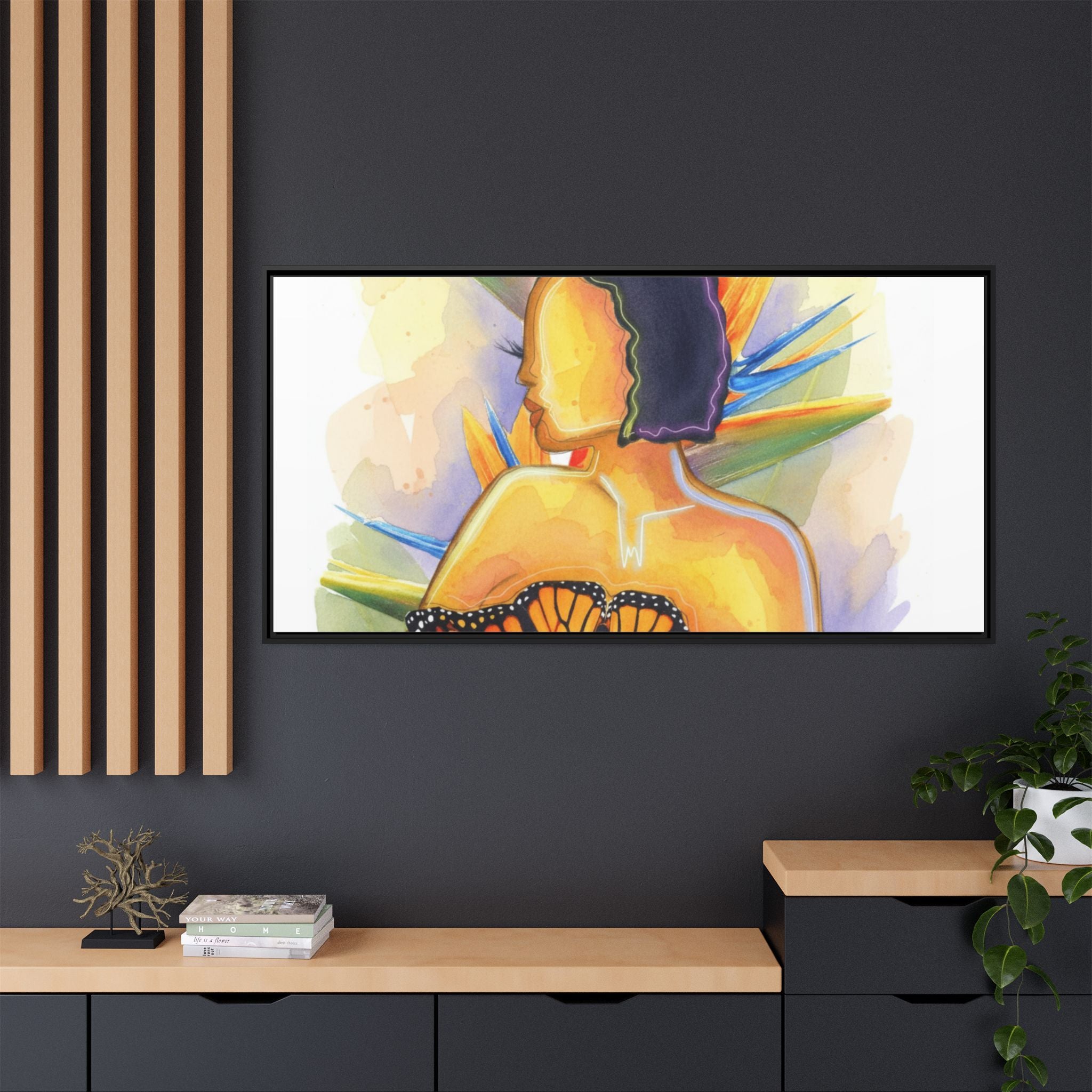 Matte Canvas, Framed (Multi-color)