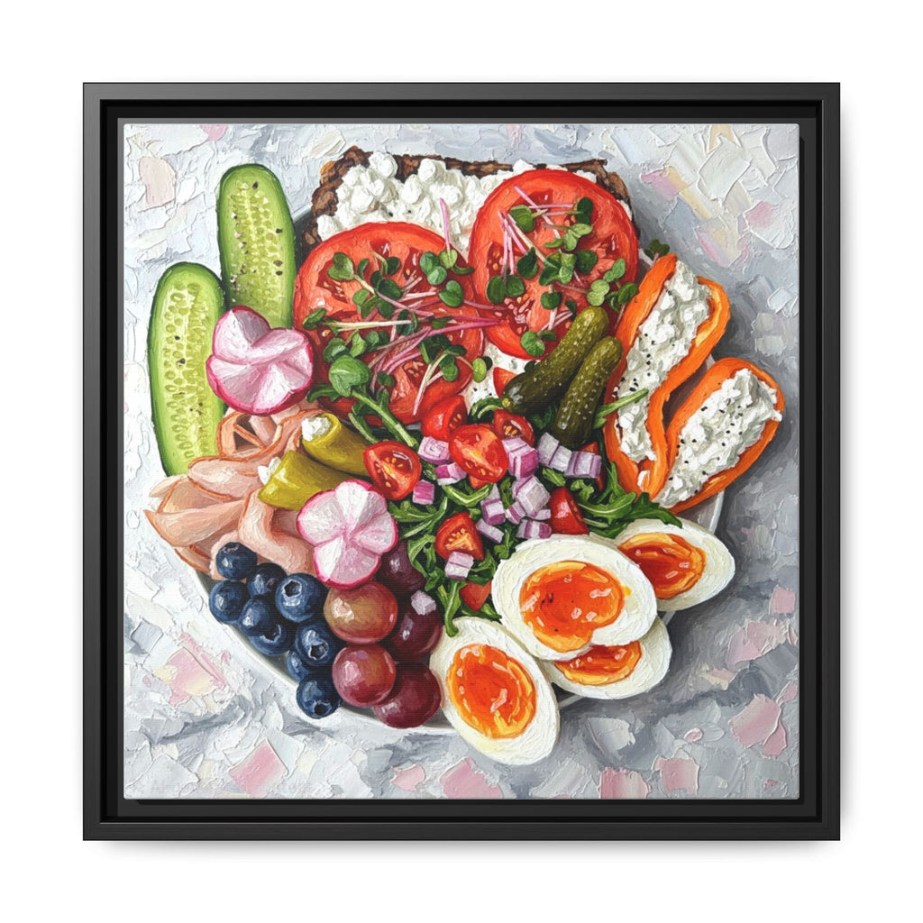 Healthy Meal Canvas Print Kitchen Art