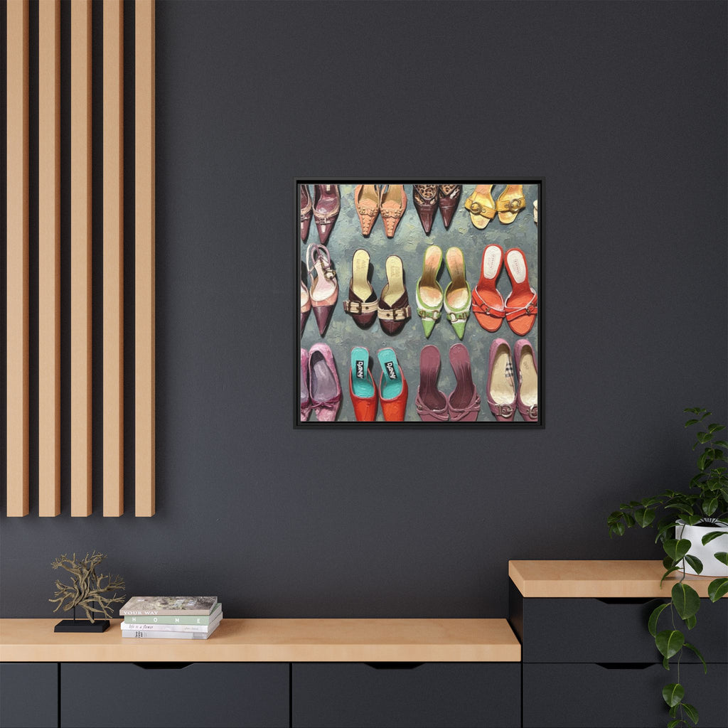 Luxury heels Matte Canvas, Framed (Multi-color)